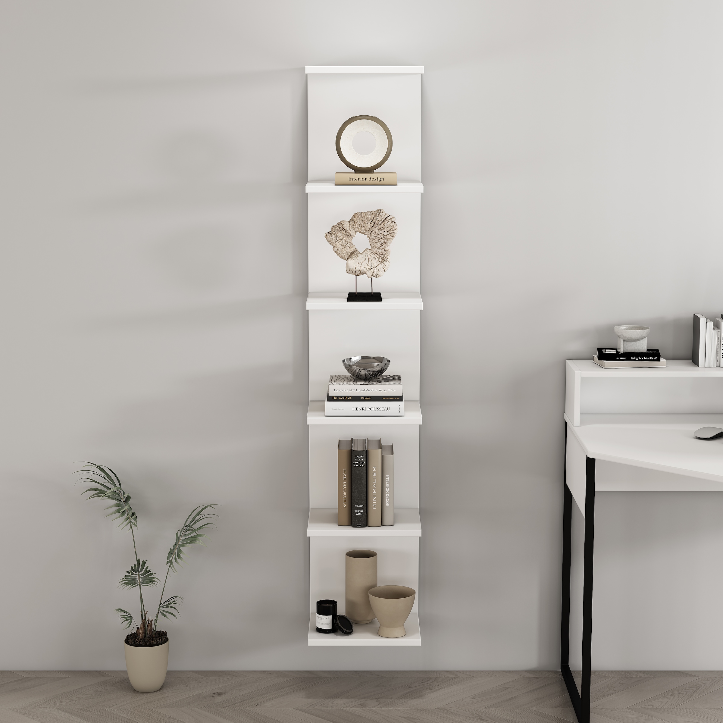 GOODproduct Wandregal »Moid« dekorativer Stauraum, Wandmontage