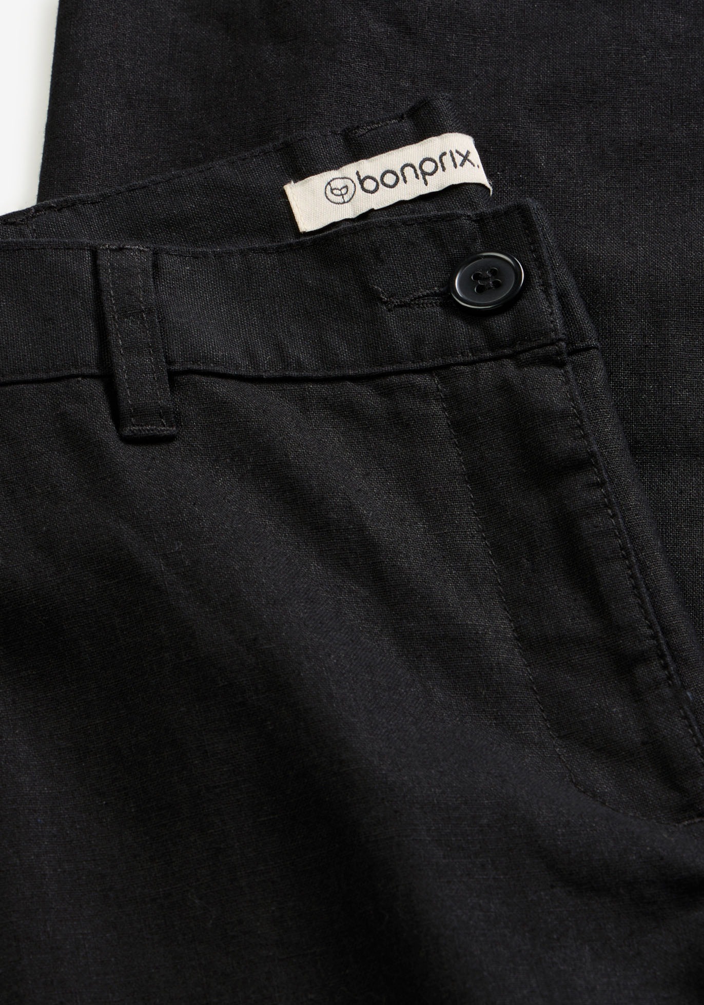 bonprix Pantalon en lin  aus Leinen-Baumwoll-Mix, Loose Fit, komfortable Leibhöhe