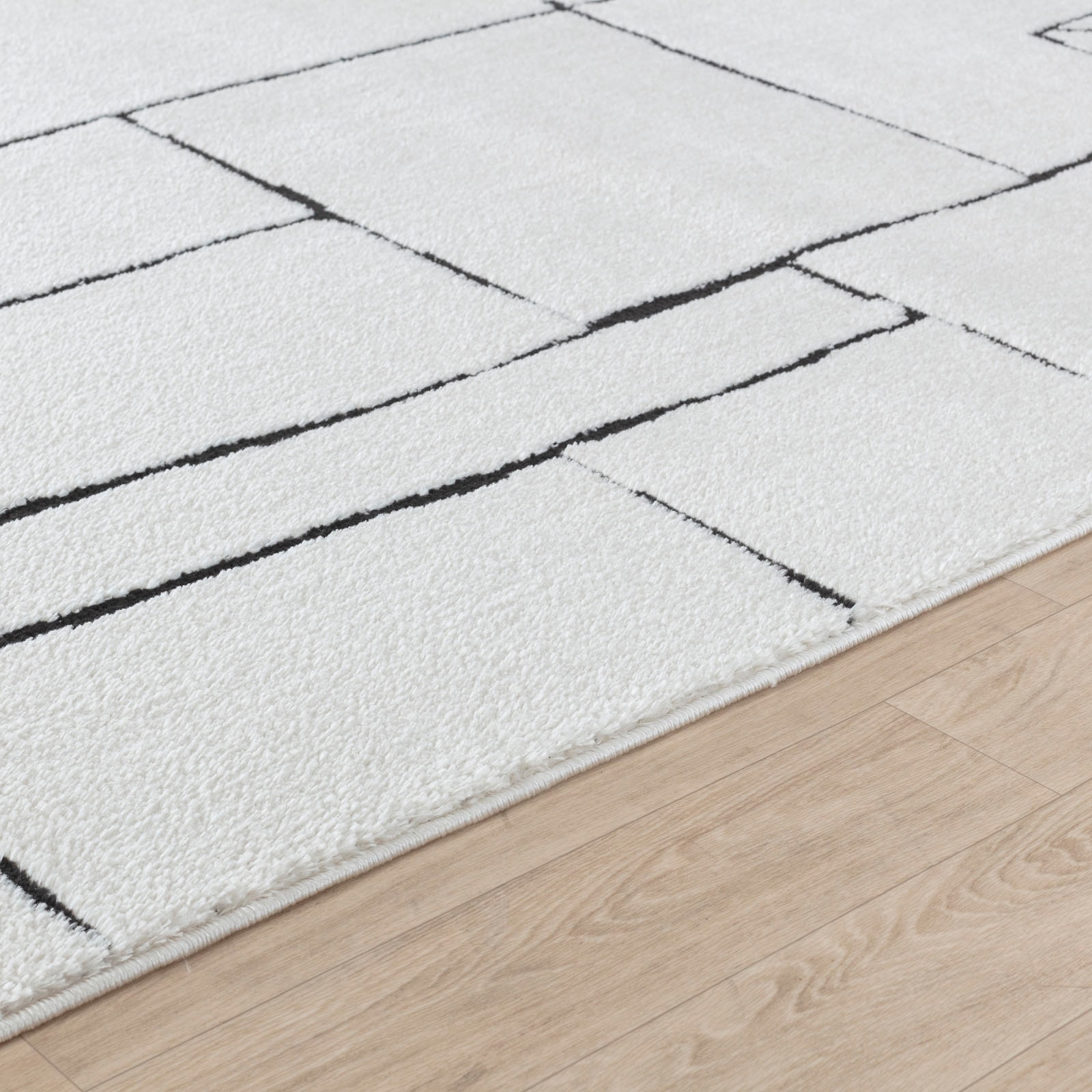 Livabliss Tapis »BARI« Rectangulaire 14 mm Höhe Skandi Design, Modern Boho Kurzflor Wohnzimmerteppich, Schlafzimmer