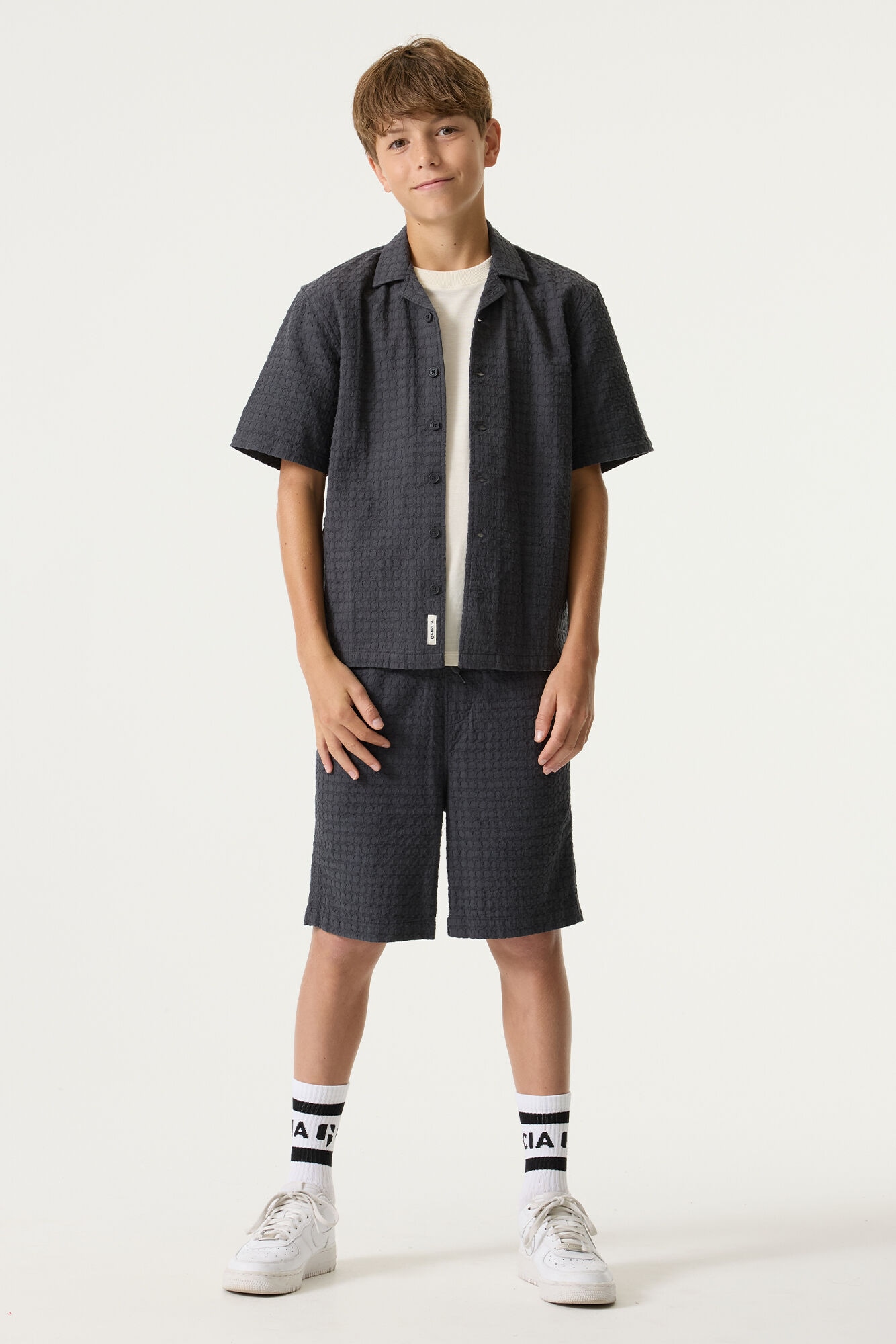 Image of Garcia Shorts in Waffle-Optik und mit Kordelzug, for Boys