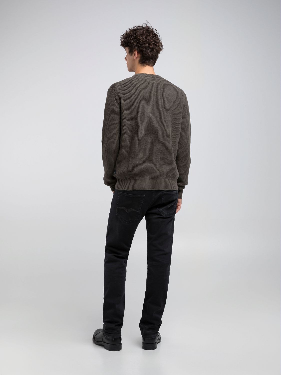 Replay Pull en tricot mit Rundhals