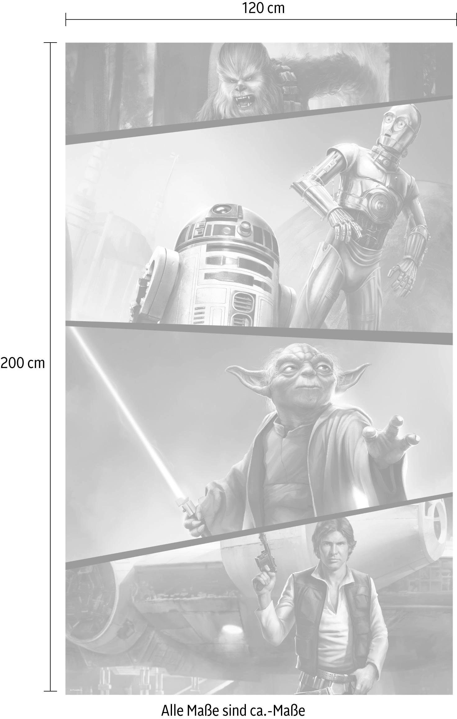 Komar Vliestapete »Digitaldruck Vlies - Star Wars Moments Rebels - Grösse 120 x 200 cm«, bedruckt, Kinderzimmer