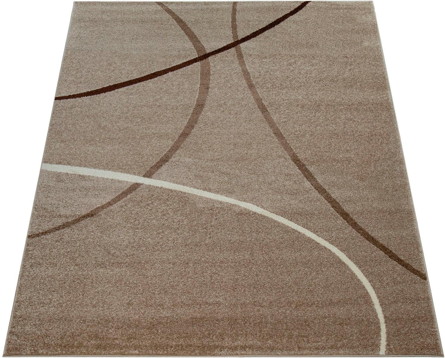 Image of Paco Home Teppich »ECE 910«, rechteckig, 14 mm Höhe, Kurzflor, Liniertes Design, Wohnzimmer bei Ackermann Versand Schweiz