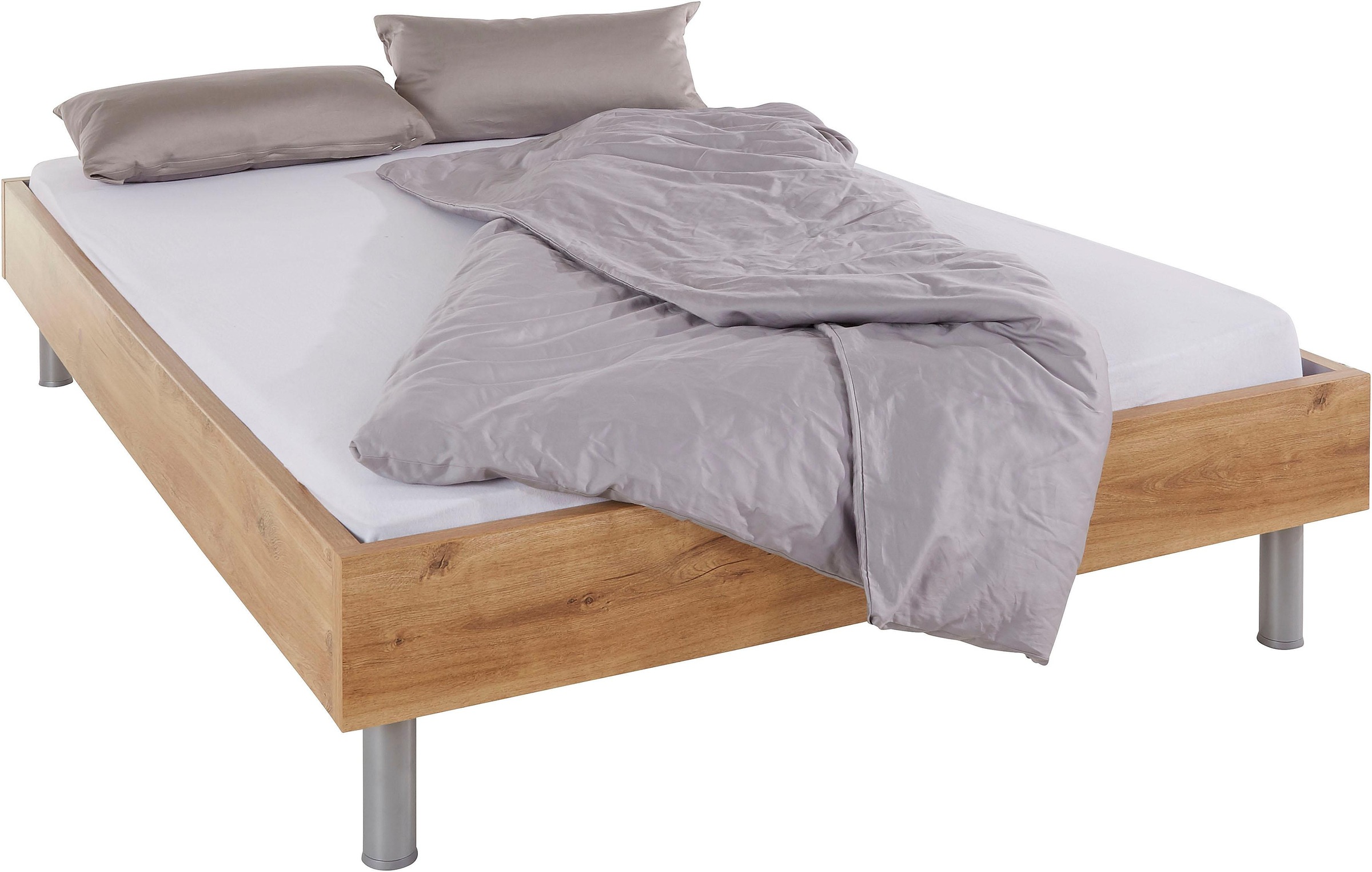 Wimex Bett »Easy, grosse Auswahl an Grössen und Farben, auch in Komforthöhe«, (Made in Germany), ohne Kopfteil, ideal unter Dachschrägen oder Fenster
