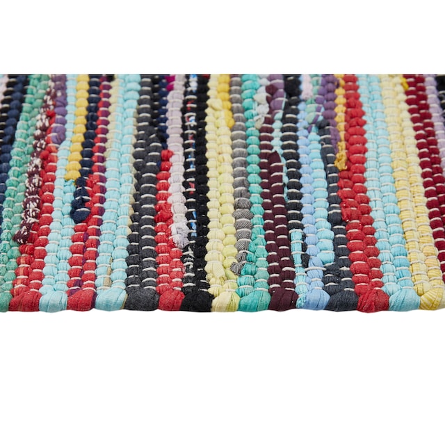 Andiamo Teppich »Multi«, rechteckig, Flachgewebe, Fleckerl, reine Baumwolle,  handgewebt, mit Fransen bequem kaufen
