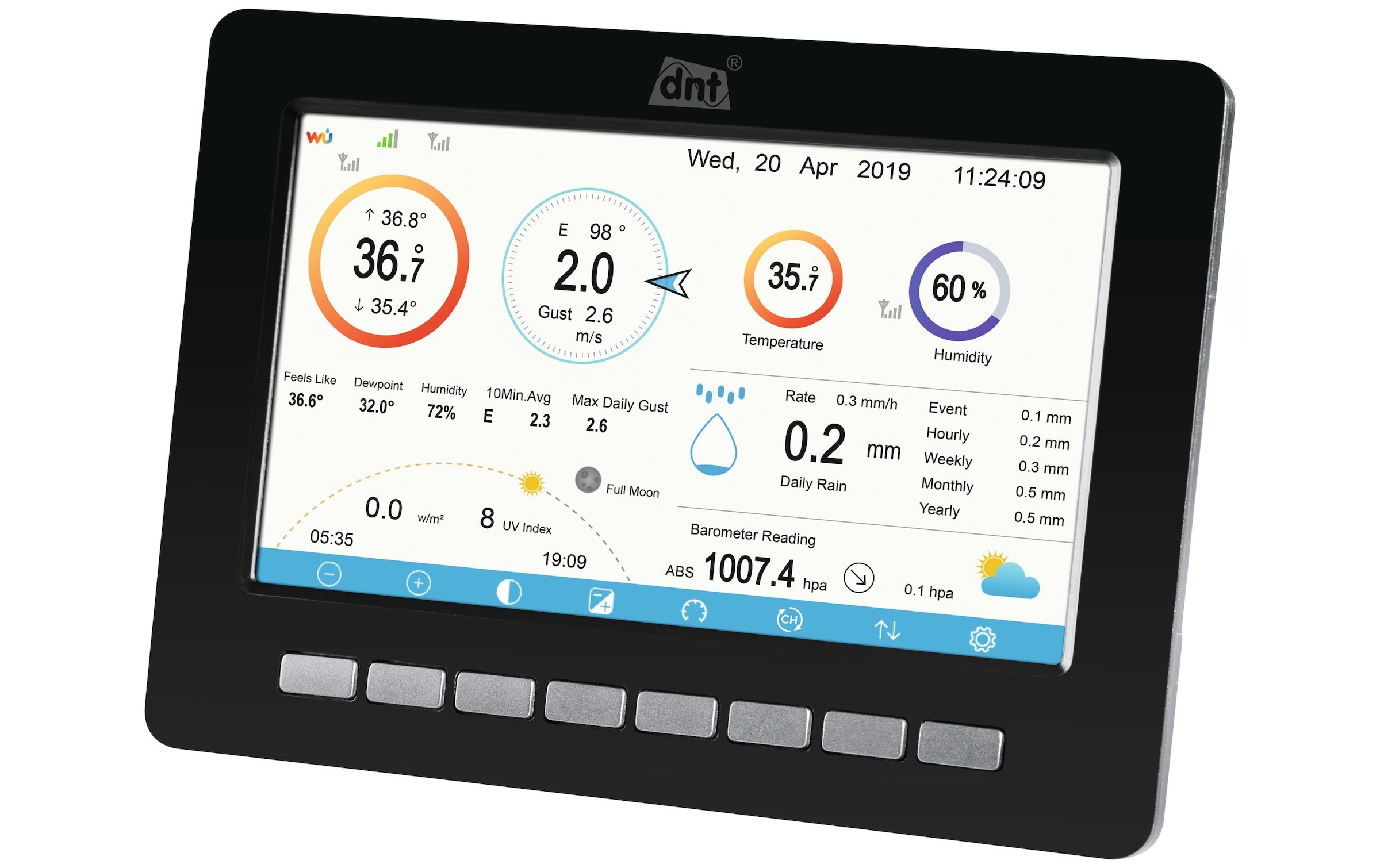 Funkwetterstation »dnt WeatherScreen PRO«