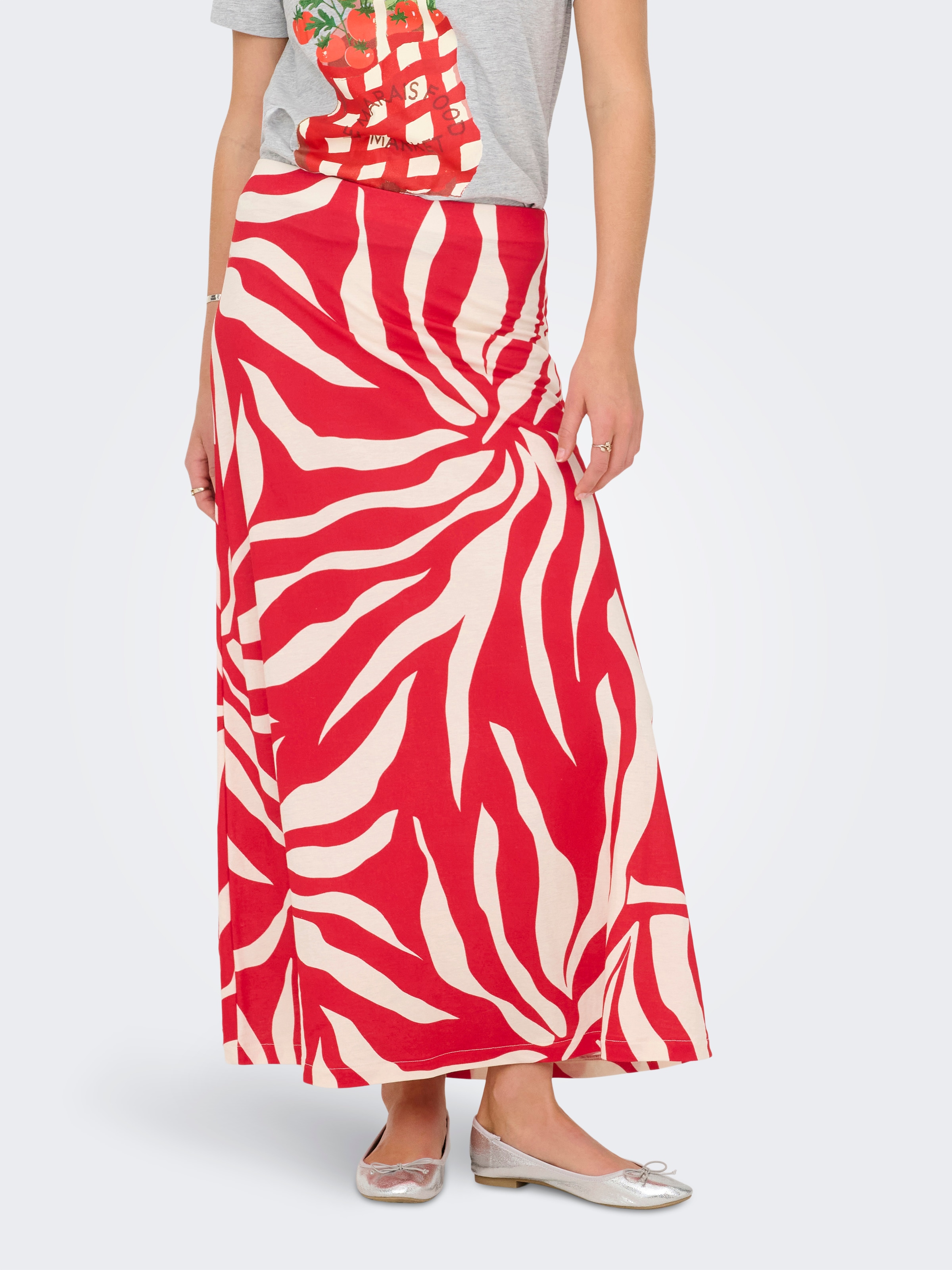 Image of ONLY Maxirock "ONLCHIGO SAKURA LONG SKIRT WVN" Viskosemischung