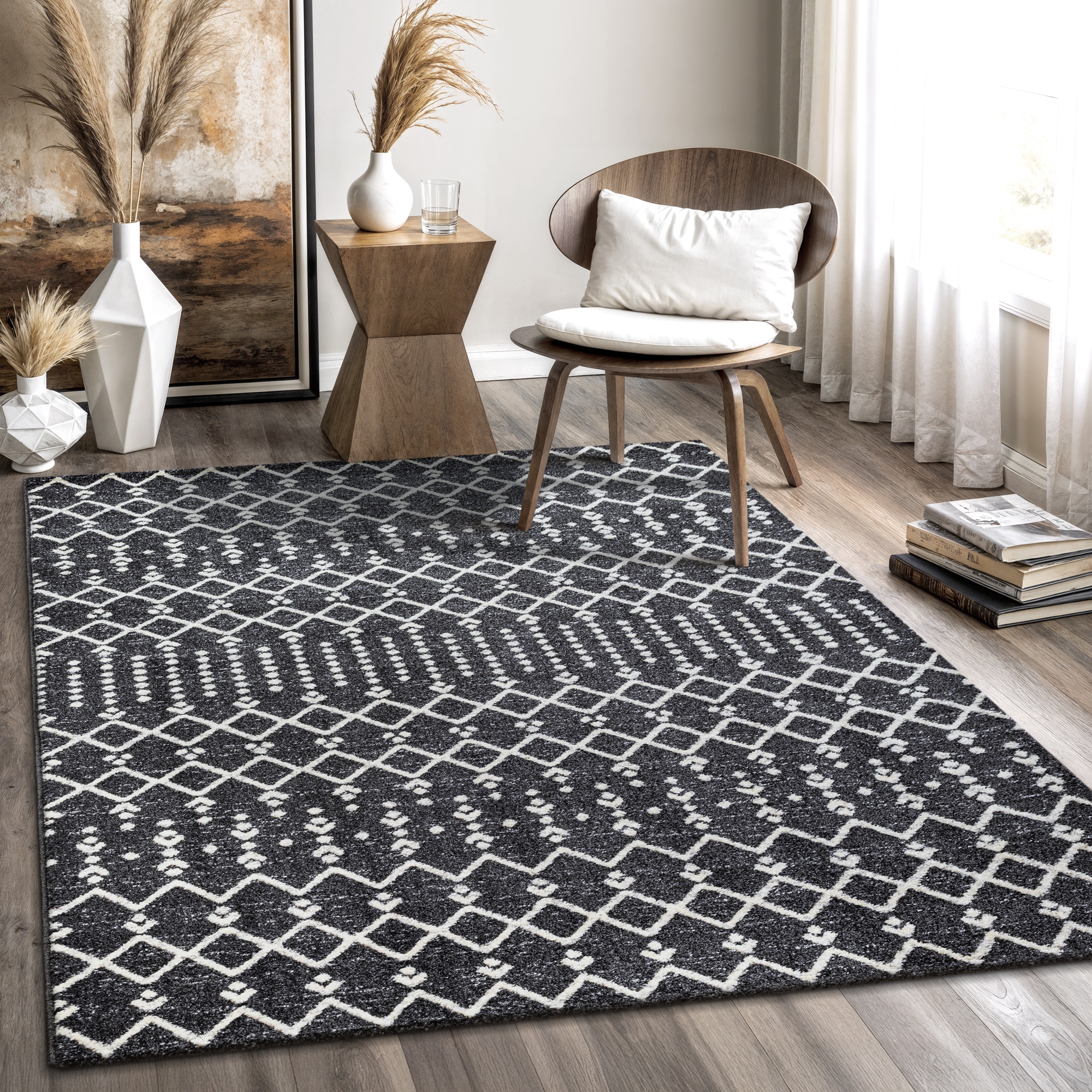 Image of Sanat Teppich "Boho 8205, auch als Läufer und in Rund" rechteckig 10 mm Höhe Kurzflor, robust, Boho, Scandic, für Fussbodenheizung geeignet