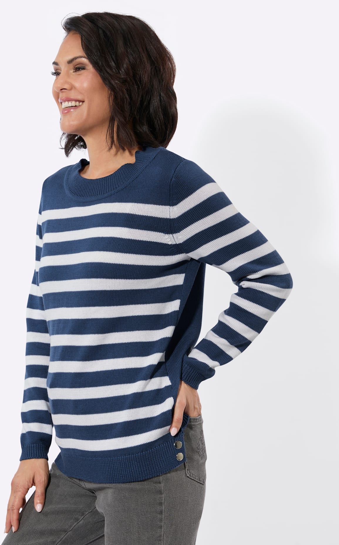 Casual Looks Rundhalspullover »Pullover«