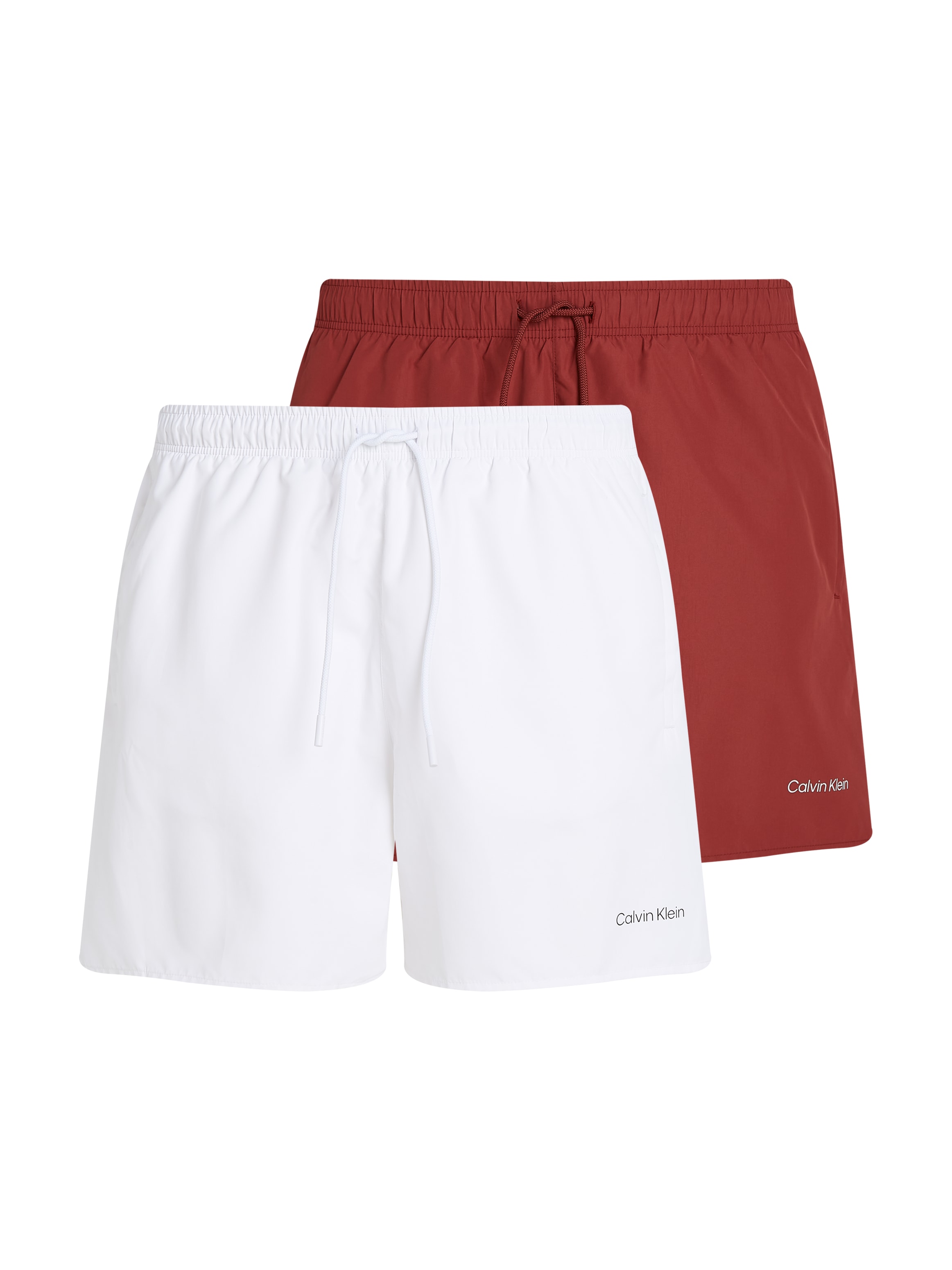 Calvin Klein Swimwear Badeshorts, (Packung, 2 St., 2er-Pack), mit Logo