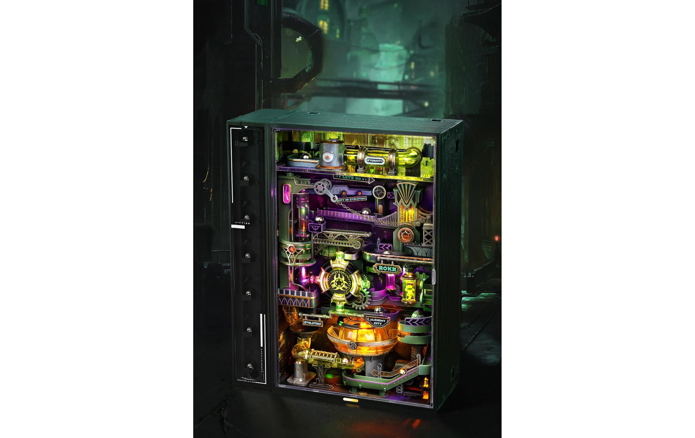 Image of Modellbausatz "Rolife Alchemy City Mechanischer Holzmodellbausatz" 247 Stk. tlg.