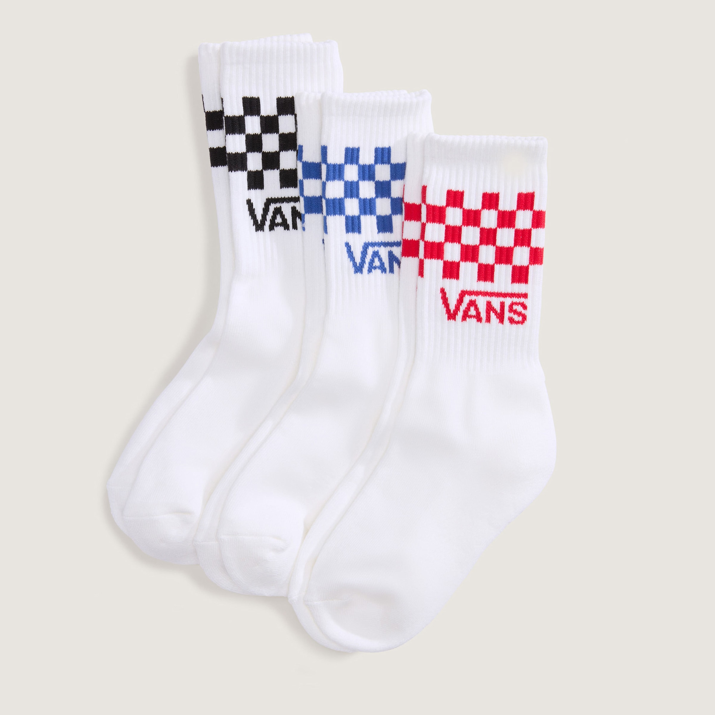 Image of Vans Socken "CLASSIC CHECK CREW" 3 Paar tlg. Dreierpack, mit elastischer Passform