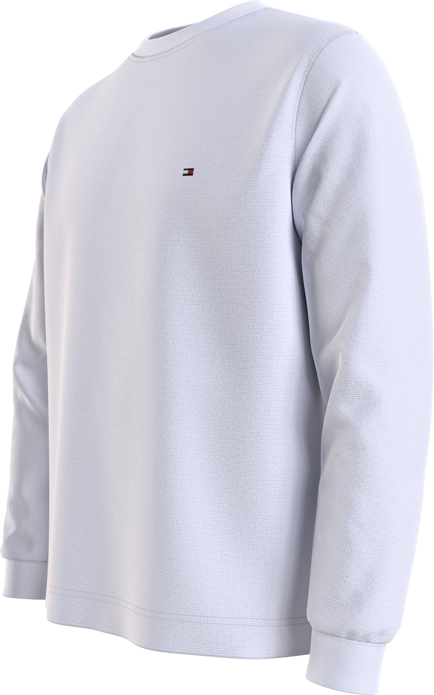 Tommy Hilfiger Rundhalspullover »TEXTURED LS TEE« mit Rundhalsausschnitt