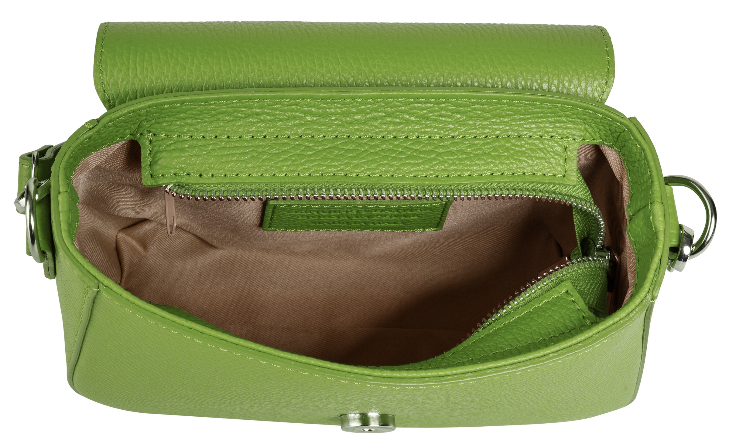 Samantha Look Umhängetasche echt Leder, Made in Italy