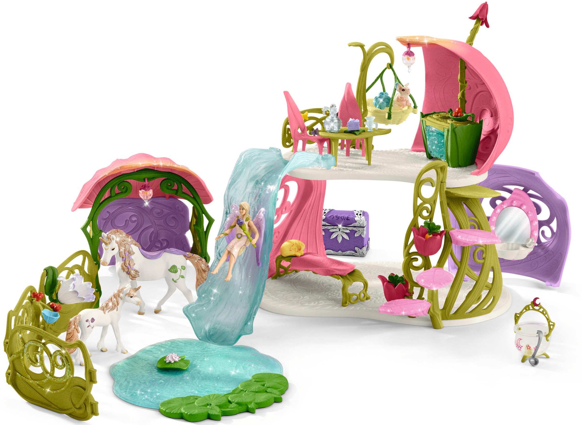 Image of Schleich Spielwelt "BAYALA, Glitzerndes Blütenhaus (42445)"