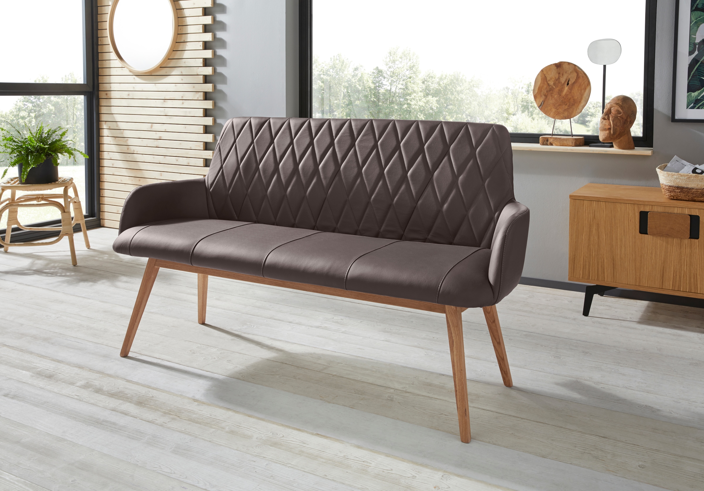 GOODproduct Sitzbank "Brest" Schuhbank, Garderobenbank, Bank Breite 160 cm