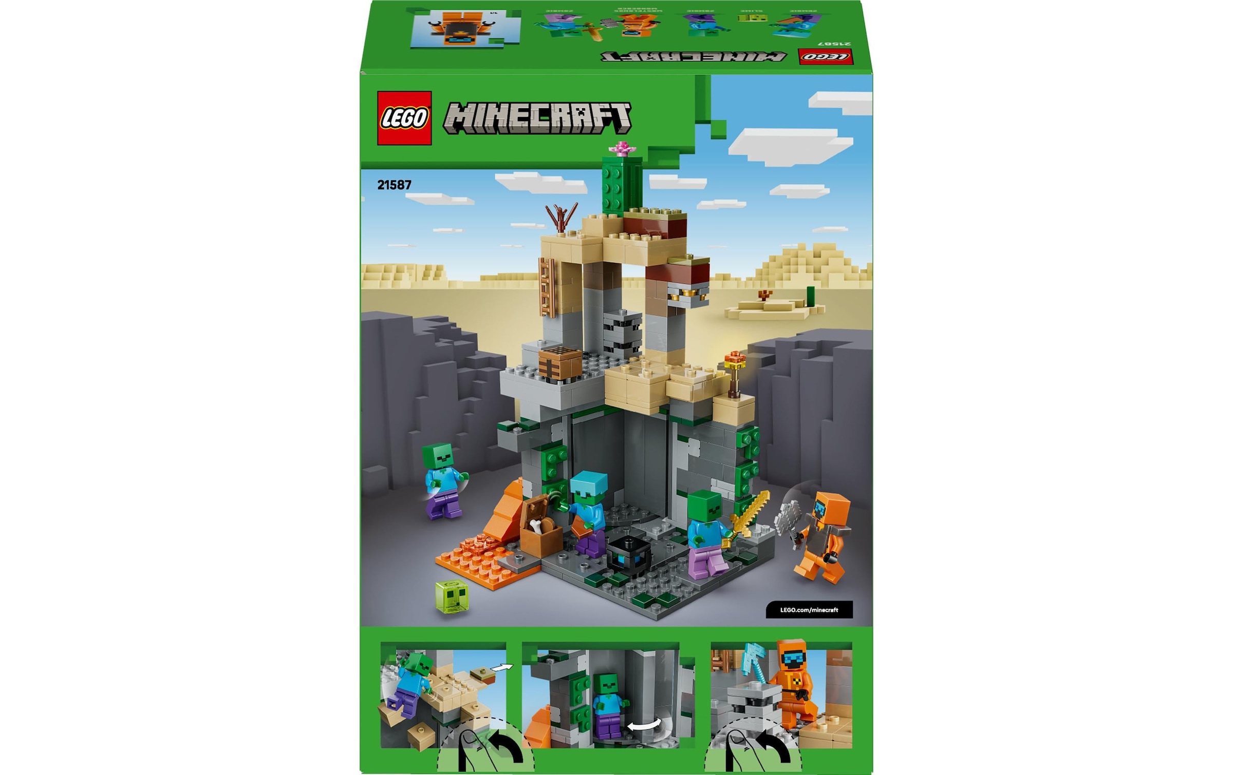   Konstruktionsspielsteine »Minecraft Zombieverlies 21587« Kategorie: Fantasy-Welt