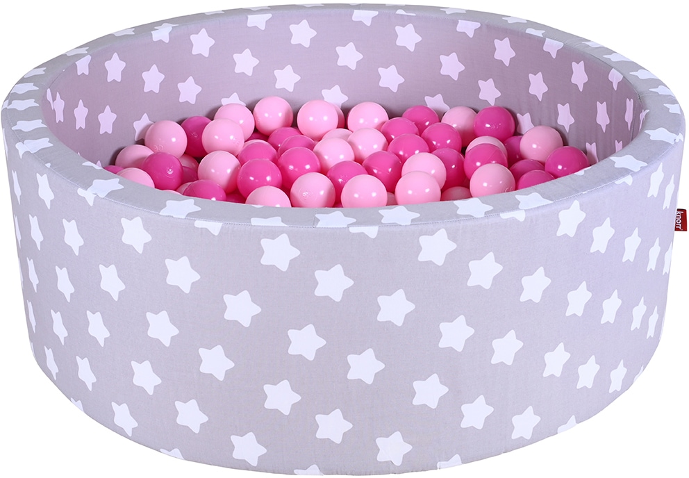 Image of Knorrtoys® Bällebad »Soft, Grey White Stars«, mit 300 Bällen soft pink; Made in Europe bei Ackermann Versand Schweiz