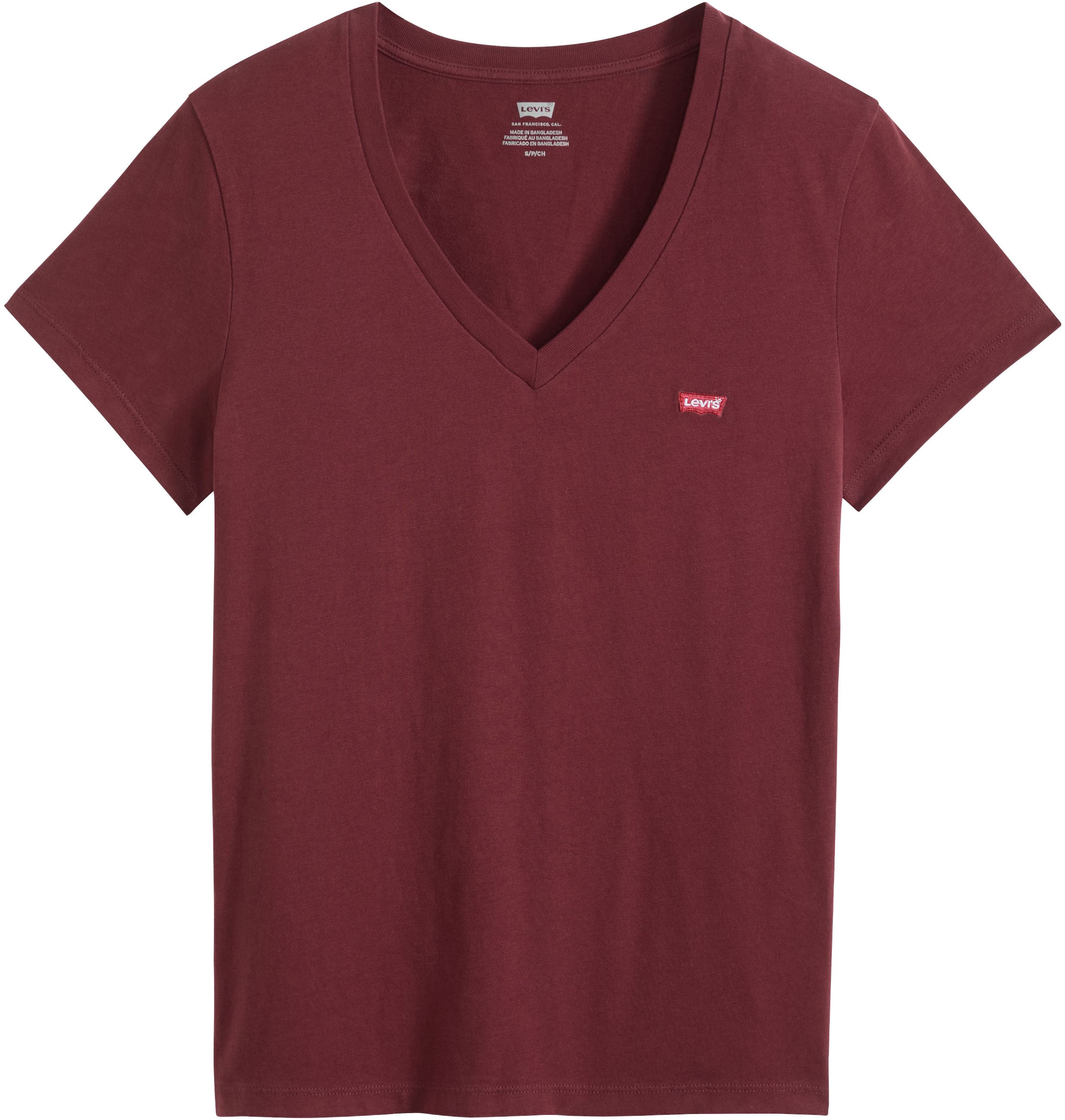 Levi's® V-Shirt »Perfect Tee« mit kleinem Batwing- Logo