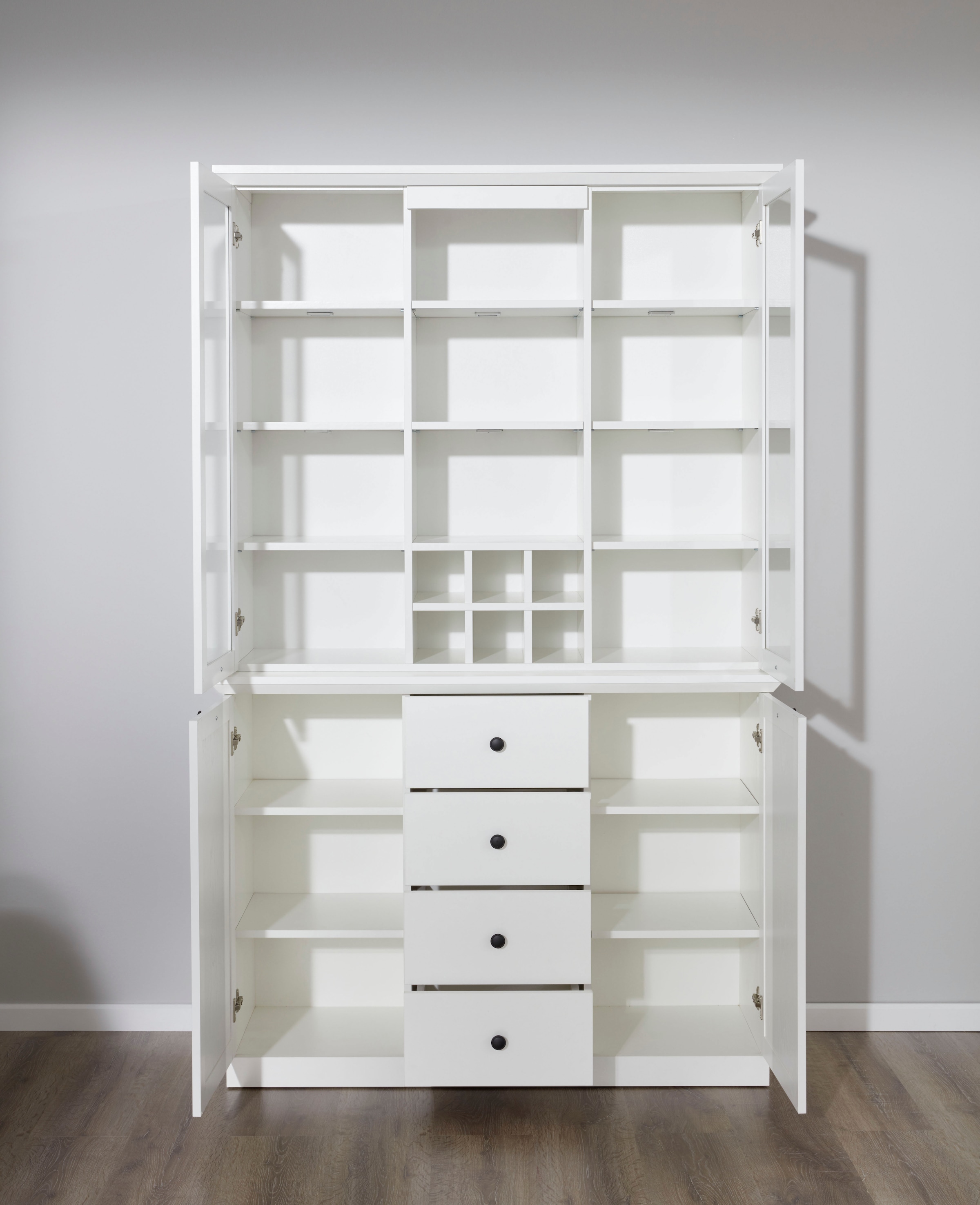 Home affaire Support pour buffet »Örebro« 1 cuis tlg. Buffetaufsatz mit 2 Türen & 9 Fächern - (B/T/H) 119/36/106 cm