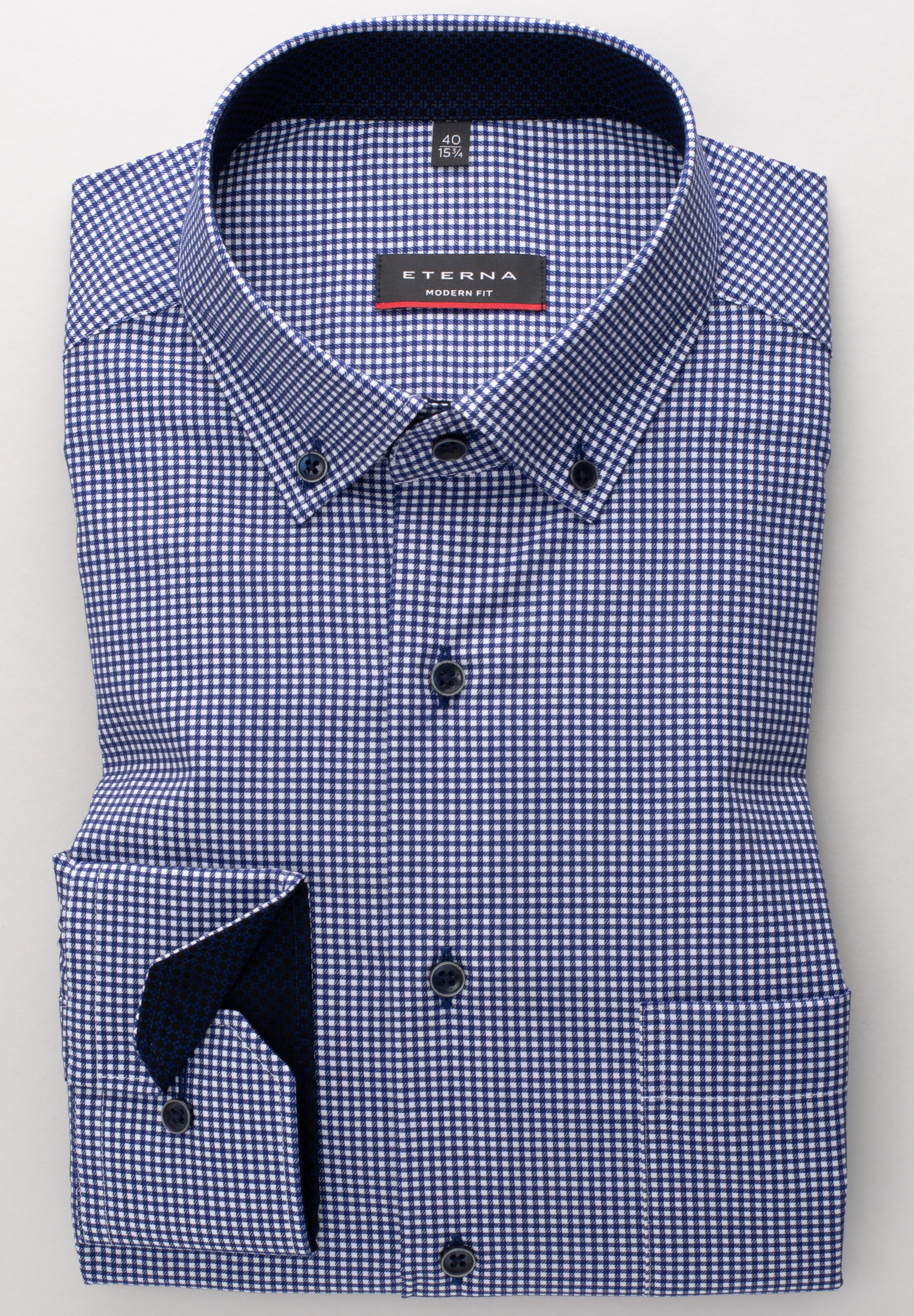 Eterna Langarmhemd »MODERN FIT«, NON IRON (bügelfrei)