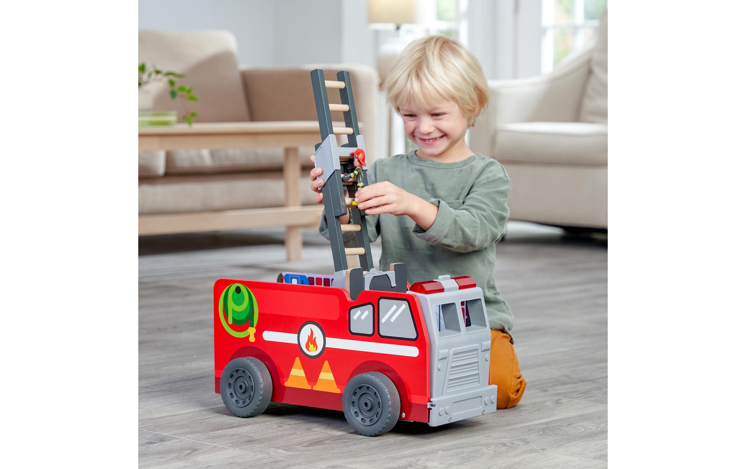 Spiel-Feuerwehrwache »Kid Kraft Feuerwehr 2-in-1«