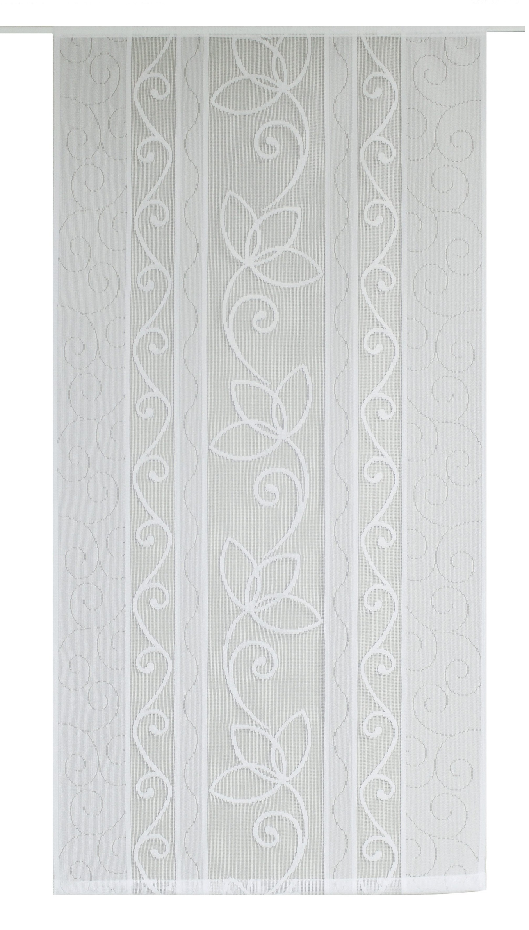 Image of VHG Schiebegardine »Dana«, (1 St.), Schiebevorhang, transparent, Ranke, Raumteiler, Klettband, weiss, Jacquard, gewirkt, verschiedene Grössen, Breite 60 cm bei Ackermann Versand Schweiz