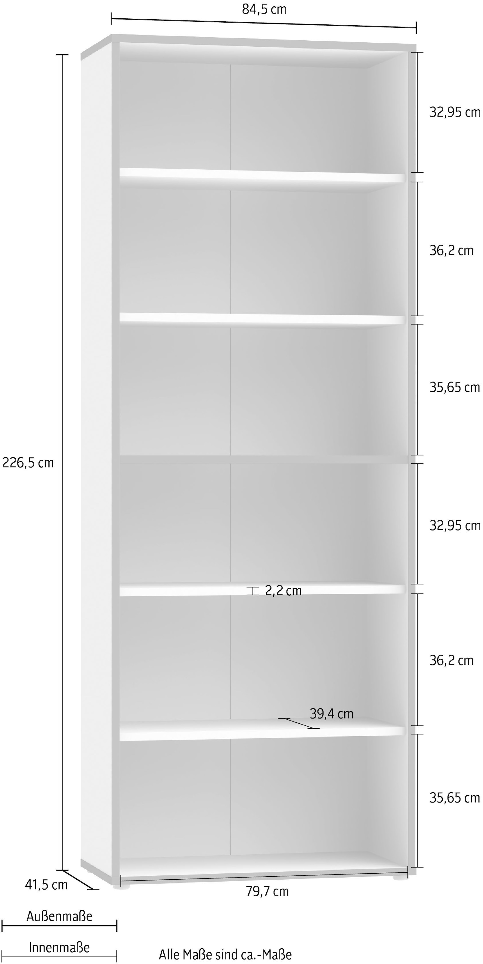 FORTE Aktenregal »Keflav« Breite 84,5 cm