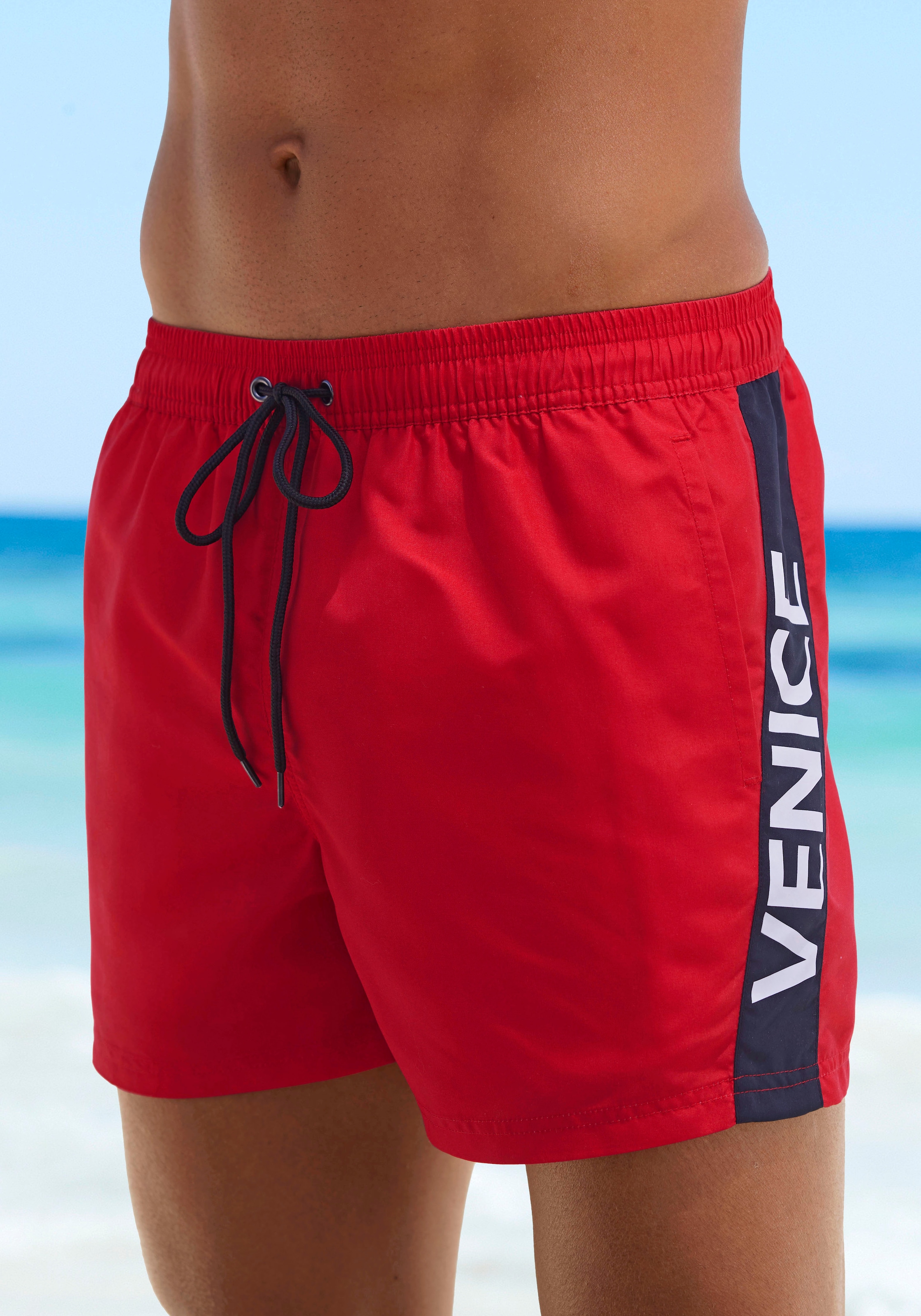 Venice Beach Badeshorts, mit grossem Markenschriftzug