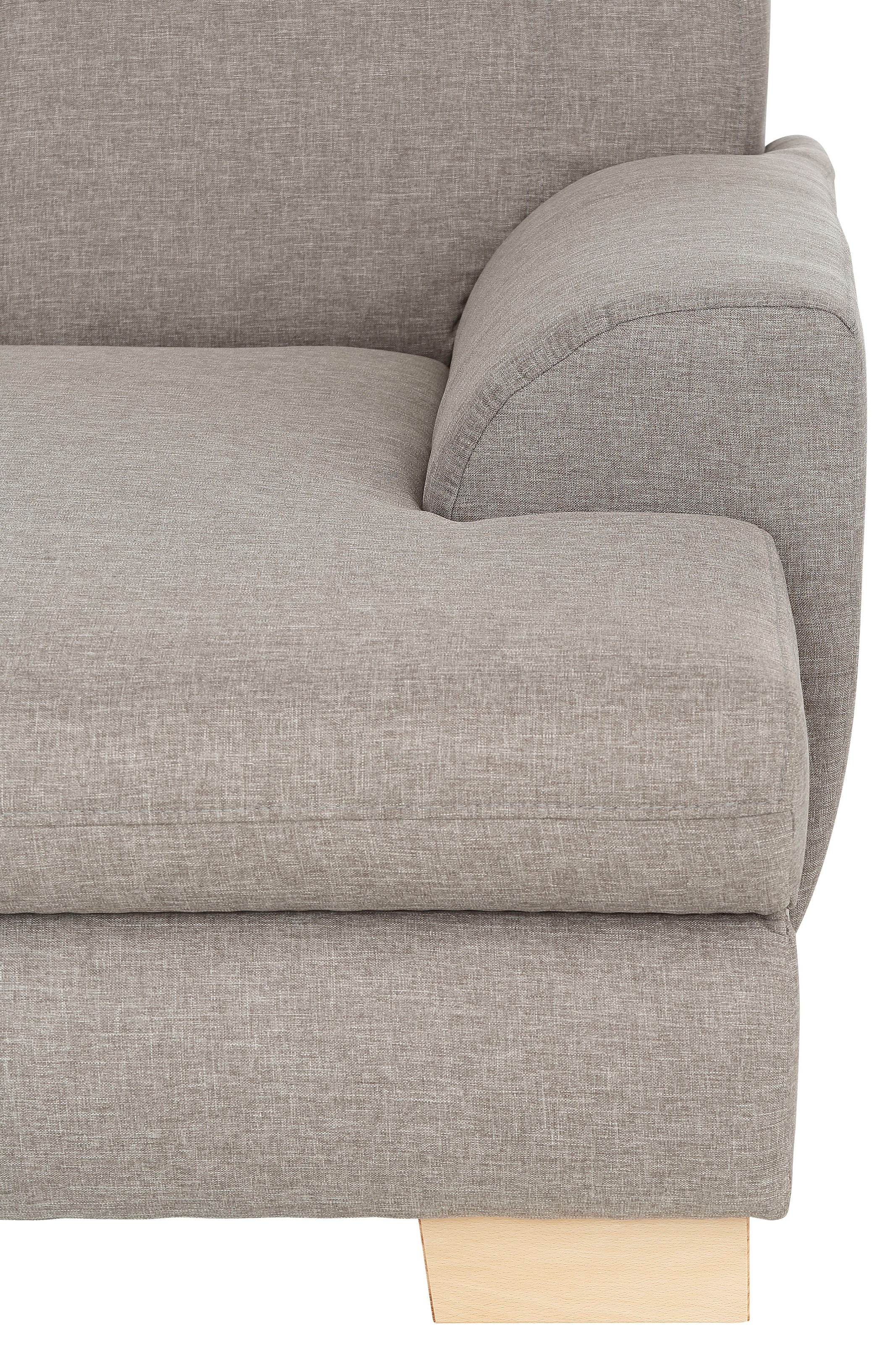 Home affaire Ecksofa »Nika L-Form«, Polsterecke, Struktur fein oder Melrose/Struktur, mit Bettfunktion