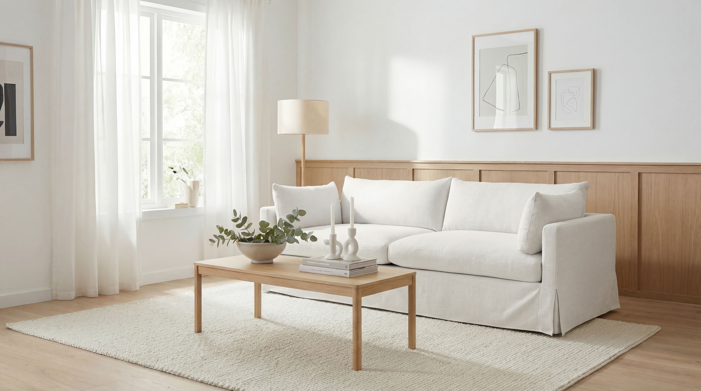 GOODproduct 3-Sitzer »Joucas, Hussensofa, Breite 244 cm« extra tiefe Sitzfläche, mit Faserball-Füllung für mehr Sitzkomfort