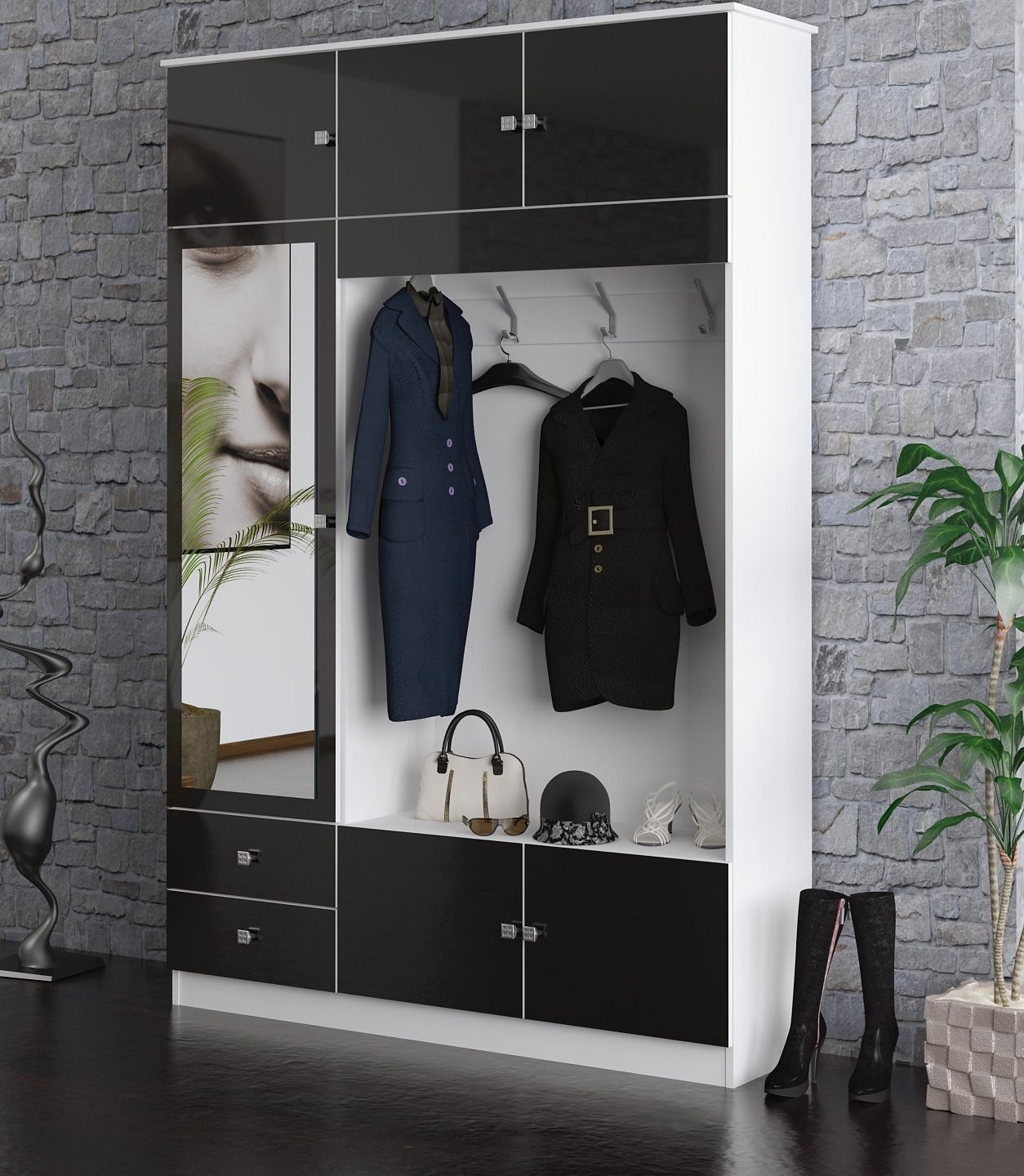 ♕ borchardt Möbel Garderobenschrank »Kompakta«, Höhe 202 cm  versandkostenfrei auf