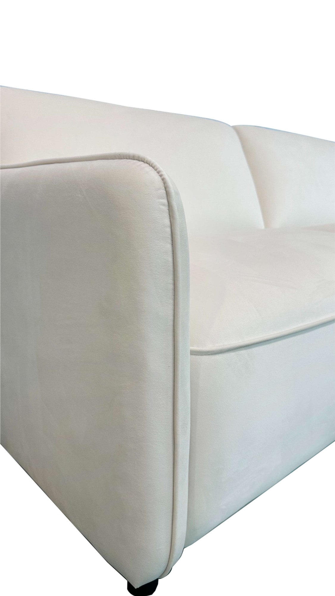 Dorel Home 3-Sitzer »Allie Curved Schlafsofa 209 cm« Bettfunktion (110/190), verstellbare Rückenlehne, Cord u. Velours