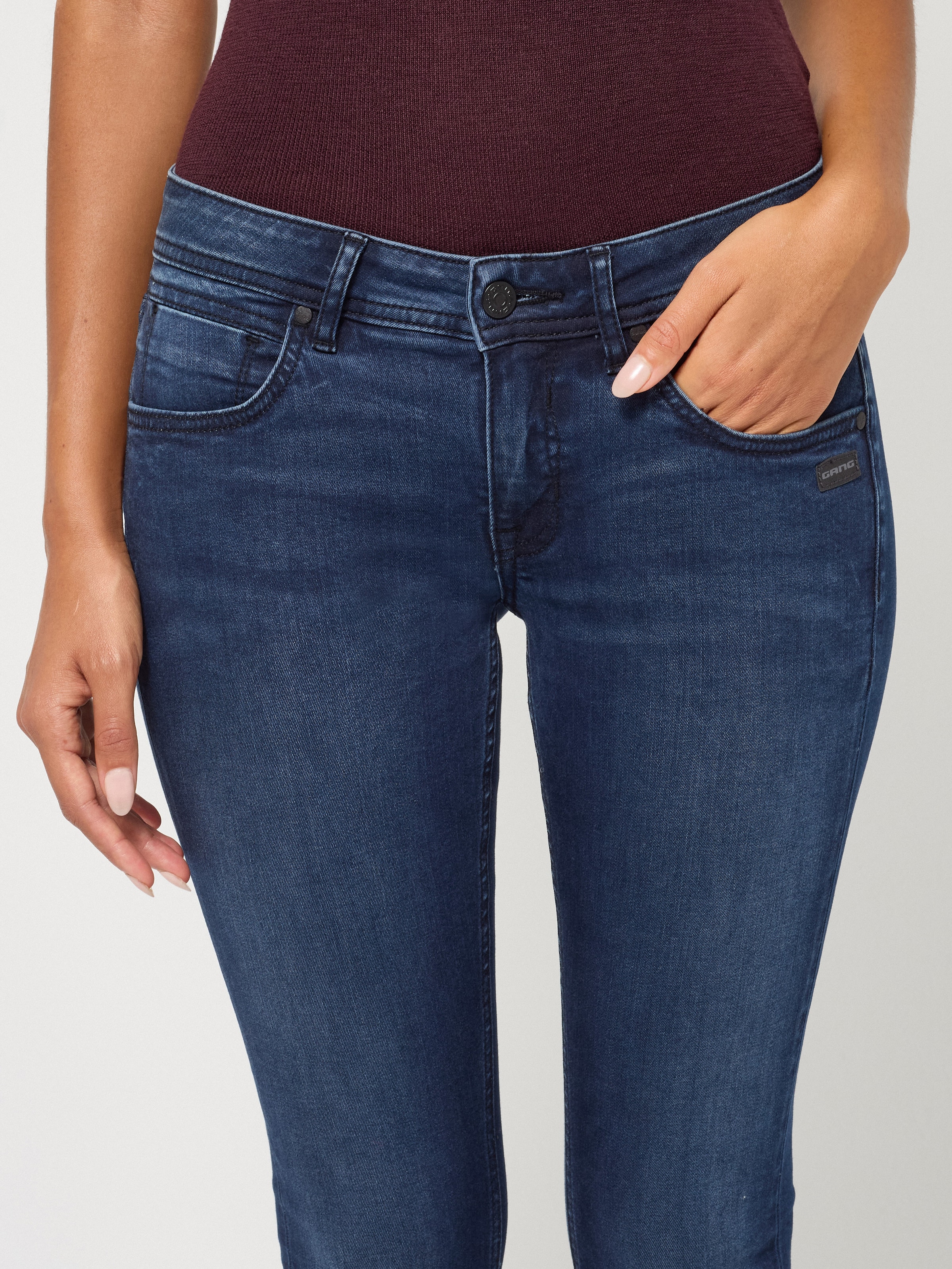 GANG Skinny-fit-Jeans »94FAITH CROPPED« mit verkürzter Beinlänge