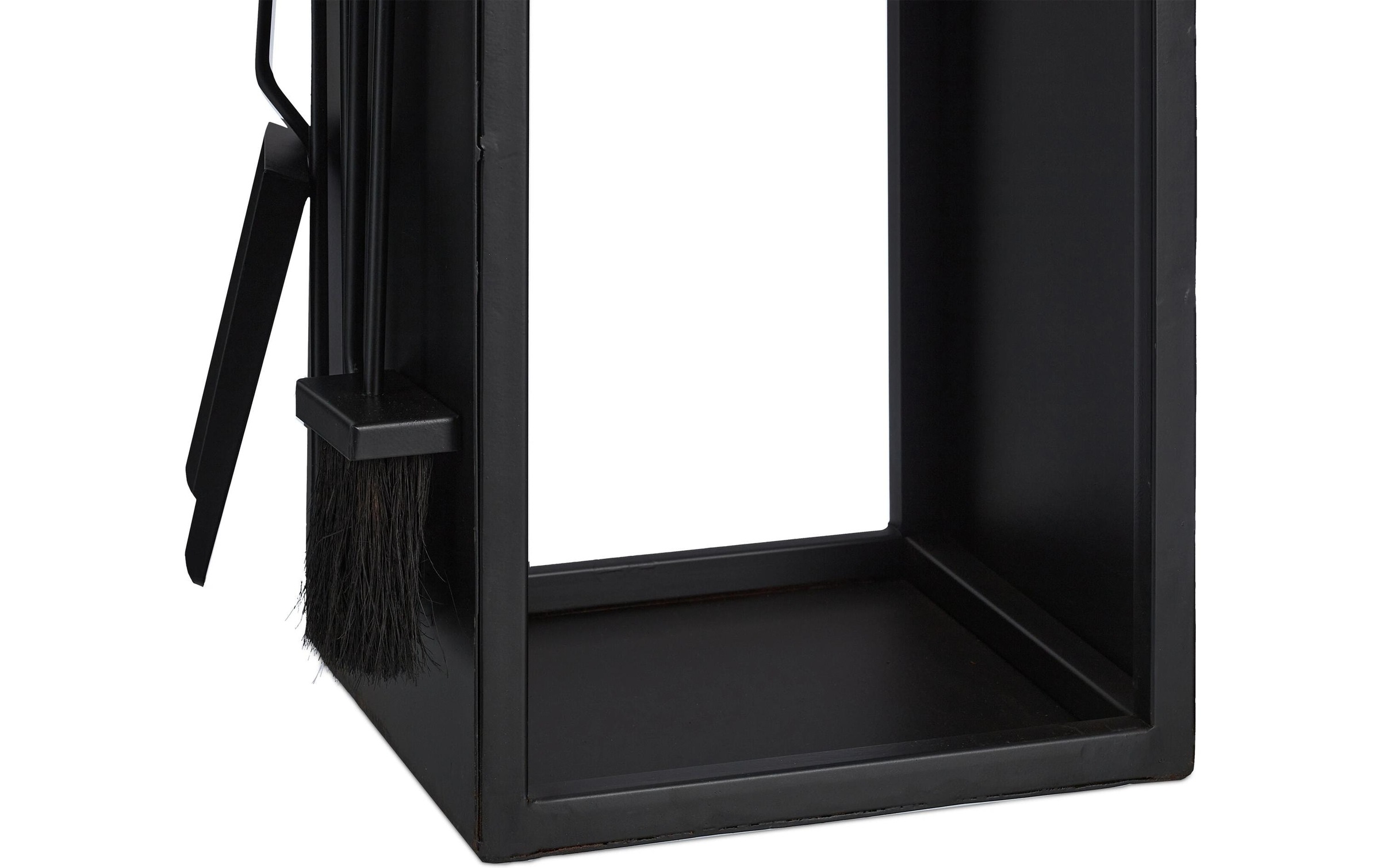 relaxdays Étagère pour bois de cheminée »mit Besteck« 5 cuis tlg.