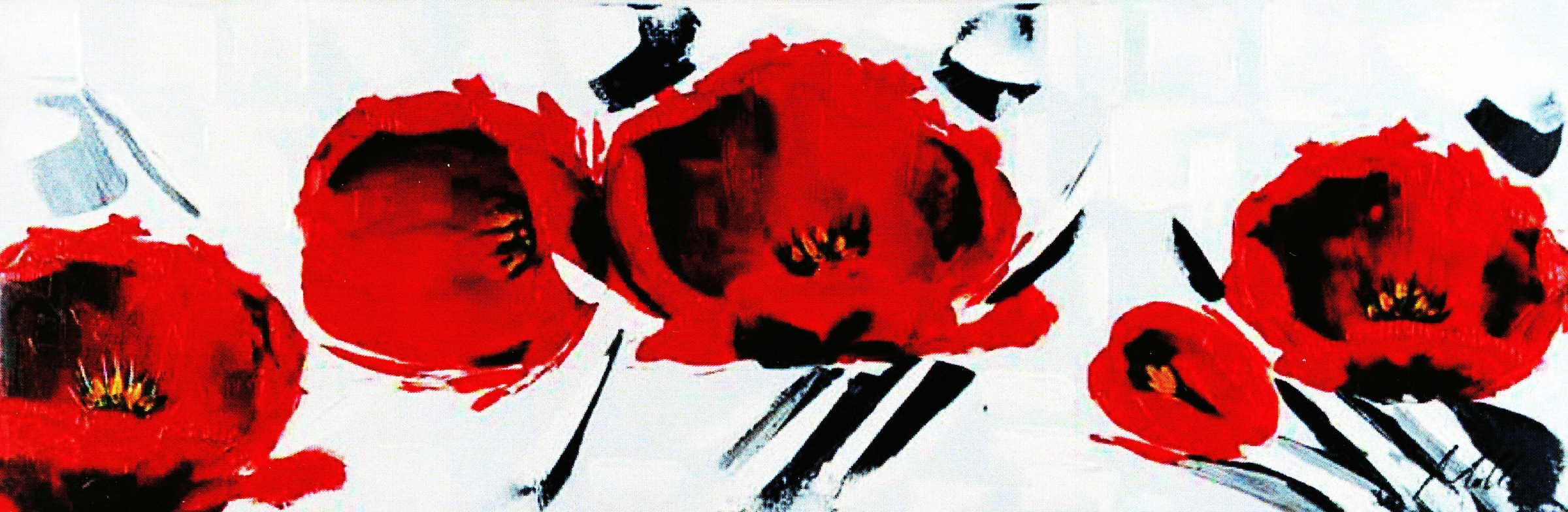 Image of my home Gemälde »FÜRST / Mohnblumen im Wind«, (120/3,5/40 cm) bei Ackermann Versand Schweiz