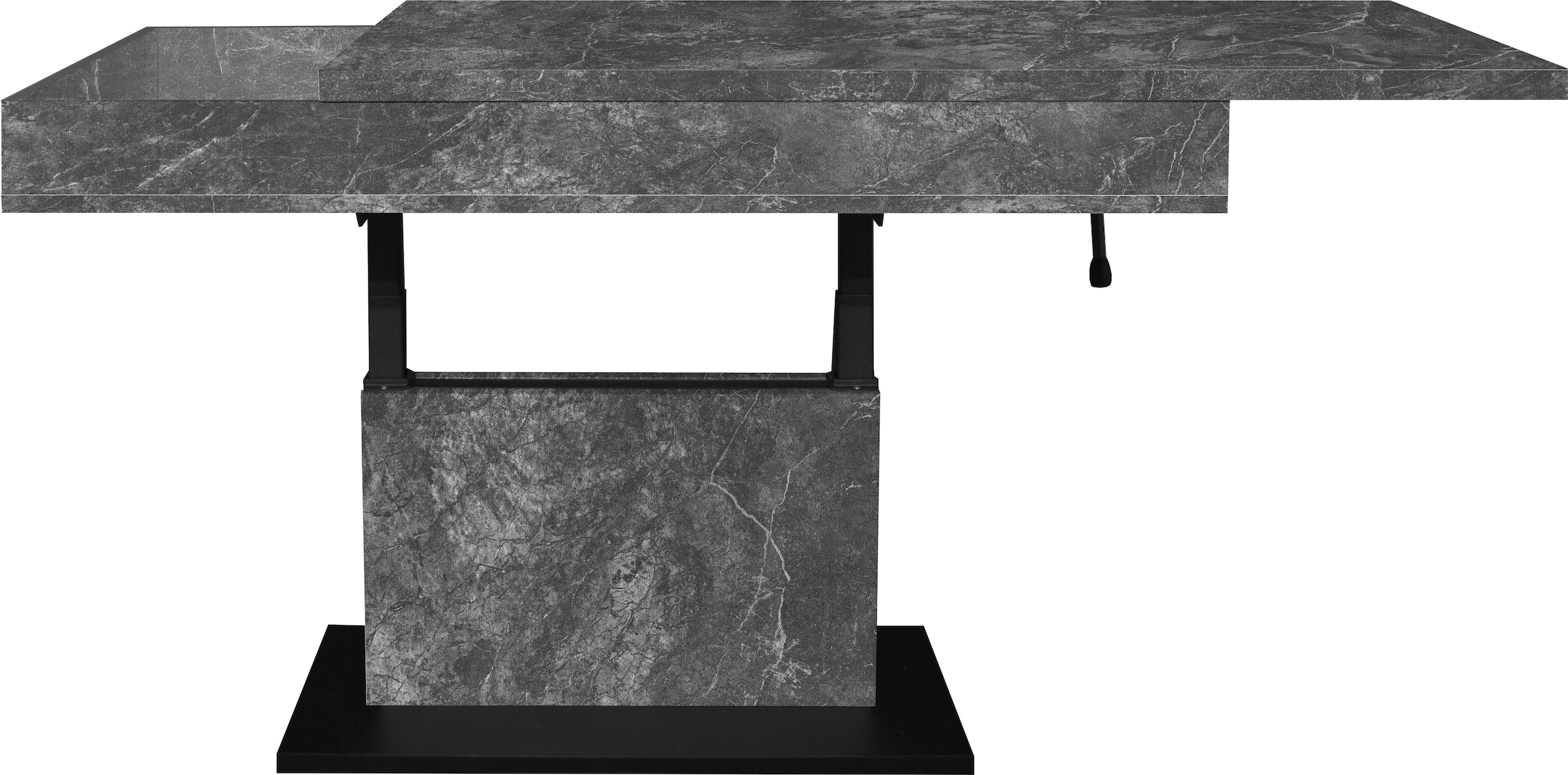 Mäusbacher Table basse »Lift Couchtisch« höhenverstellbar 58-77cm,Tischplatte aufziehbar, Staufach, 110cm breit