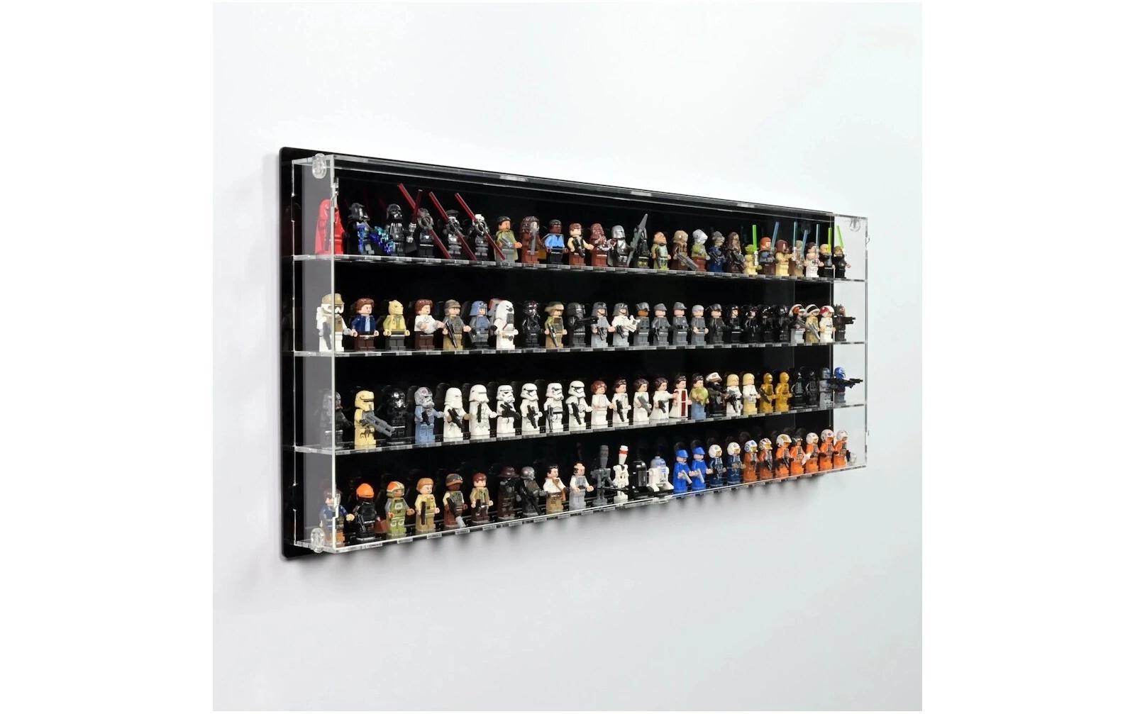 Image of Holzbaukasten "iDisplayit Acryl-Wand-Display für 100 LEGO-Minifiguren"