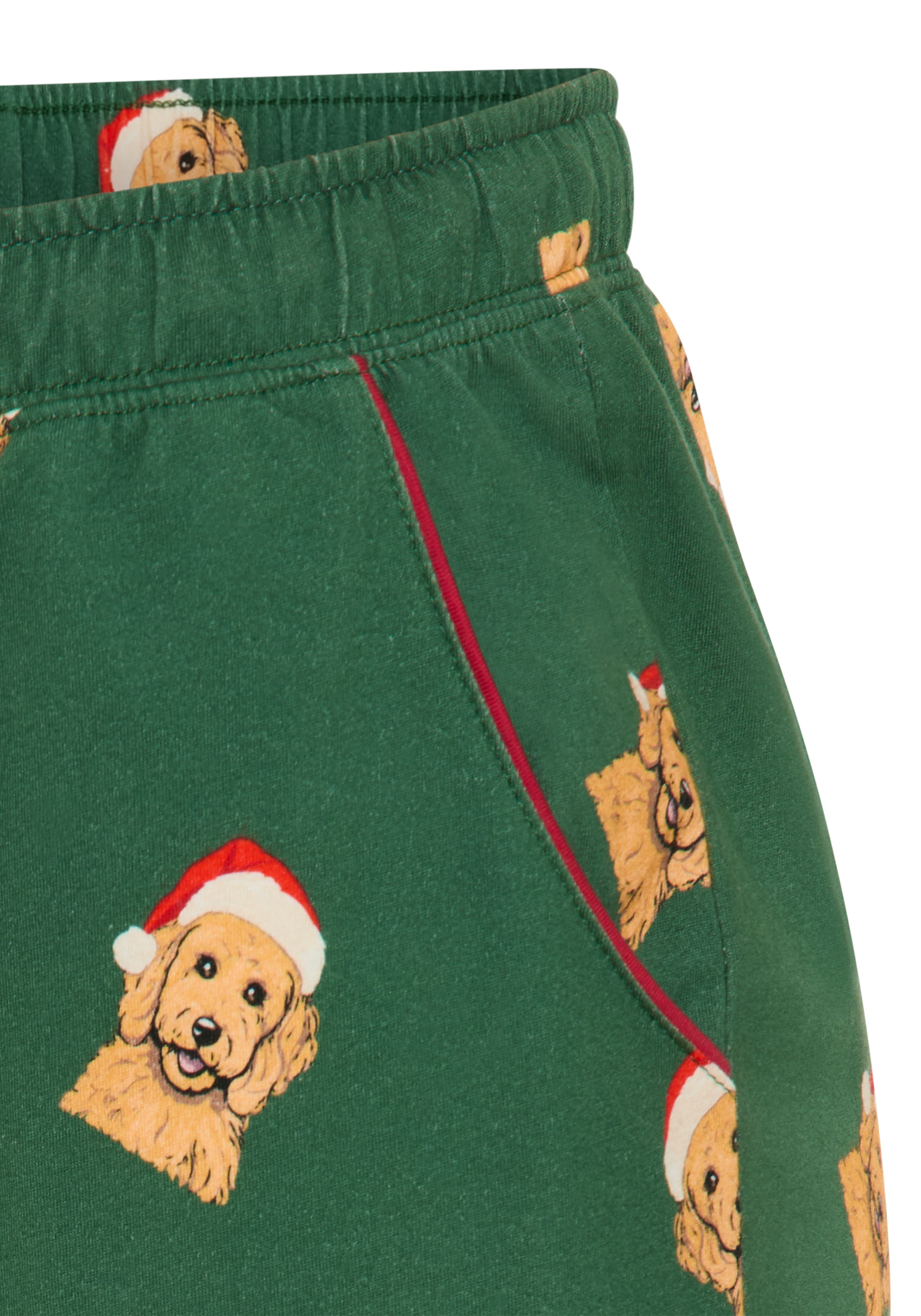 LASCANA Pyjama 2 mit süssem Weihnachts-Hunde-Print