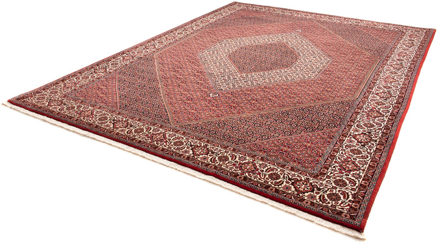 Image of morgenland Orientteppich »Perser - Bidjar - 354 x 248 cm - hellrot«, rechteckig, 15 mm Höhe, Wohnzimmer, Handgeknüpft, Einzelstück mit Zertifikat bei Ackermann Versand Schweiz
