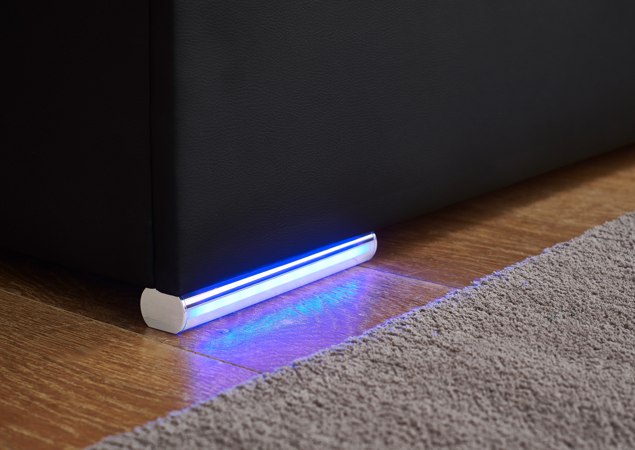 meise.möbel Boxbett »Candela inkl. Bettkasten, Topper & LED-Beleuchtung an Kopfteil & Füssen«