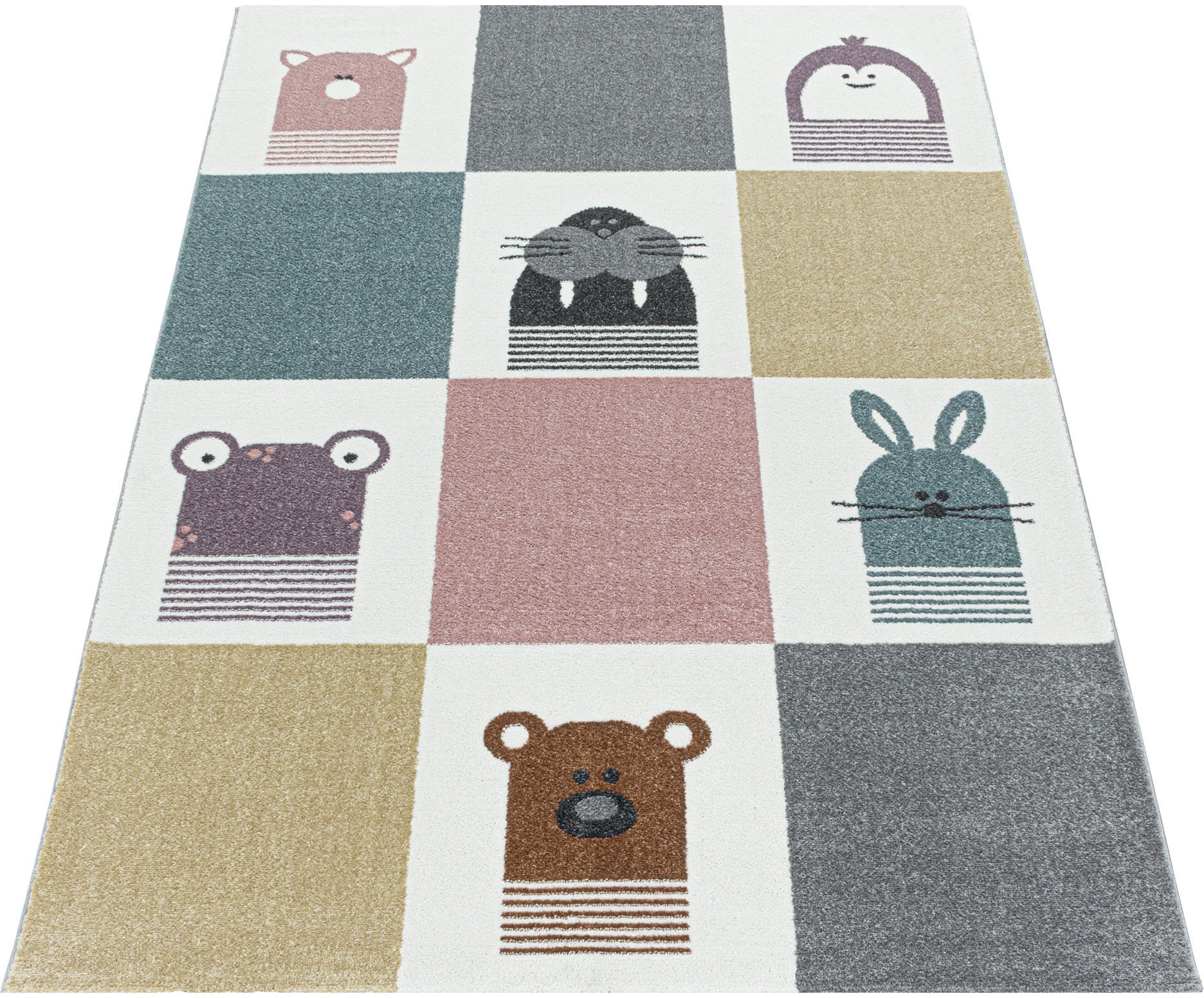 Image of Ayyildiz Teppiche Kinderteppich »FUNNY 2108«, rechteckig, 11 mm Höhe, Kinder Tiere Motivteppich bei Ackermann Versand Schweiz