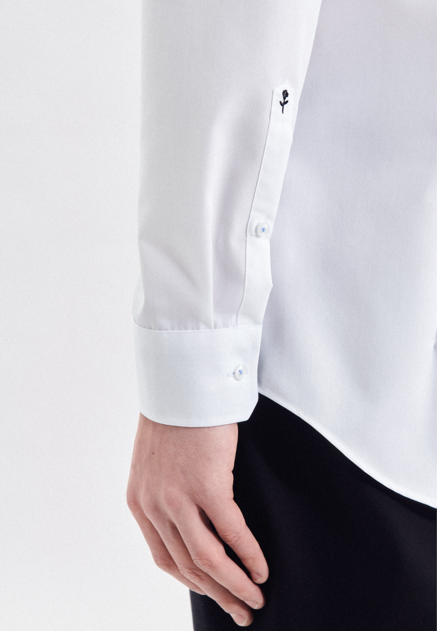 seidensticker Businesshemd »Slim«, Slim Extra langer Arm Kentkragen Uni