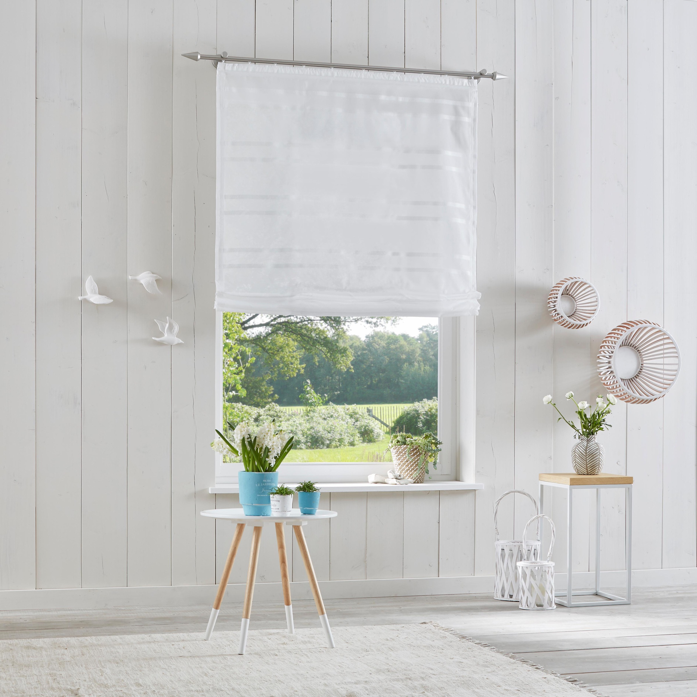 Image of my home Raffrollo »Assen«, mit Klettband, Transparent, Voile, Polyester bei Ackermann Versand Schweiz