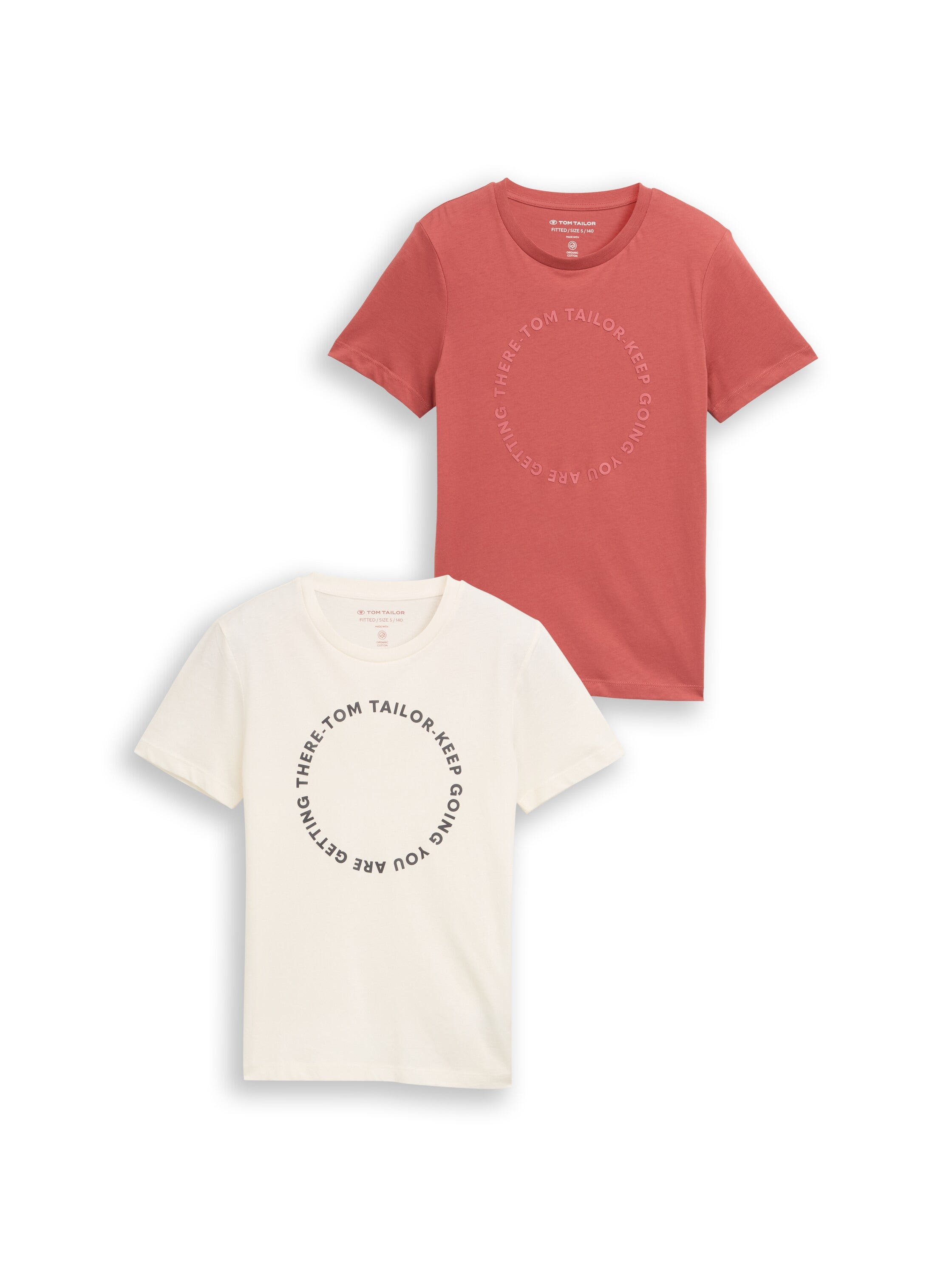 Image of TOM TAILOR T-Shirt Packung, 2 tlg. 2er Pack mit Print