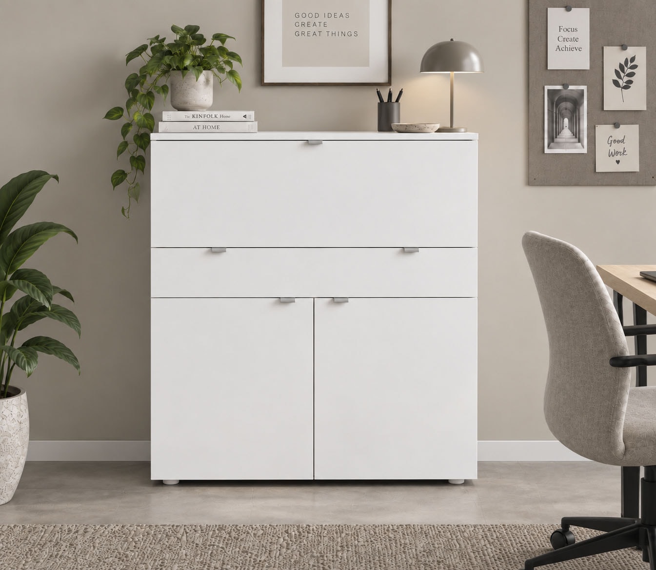 borchardt Möbel Secrétaire »Dolly« gain de place, bureau home-office, largeur 110 cm, fabriqué en Allemagne