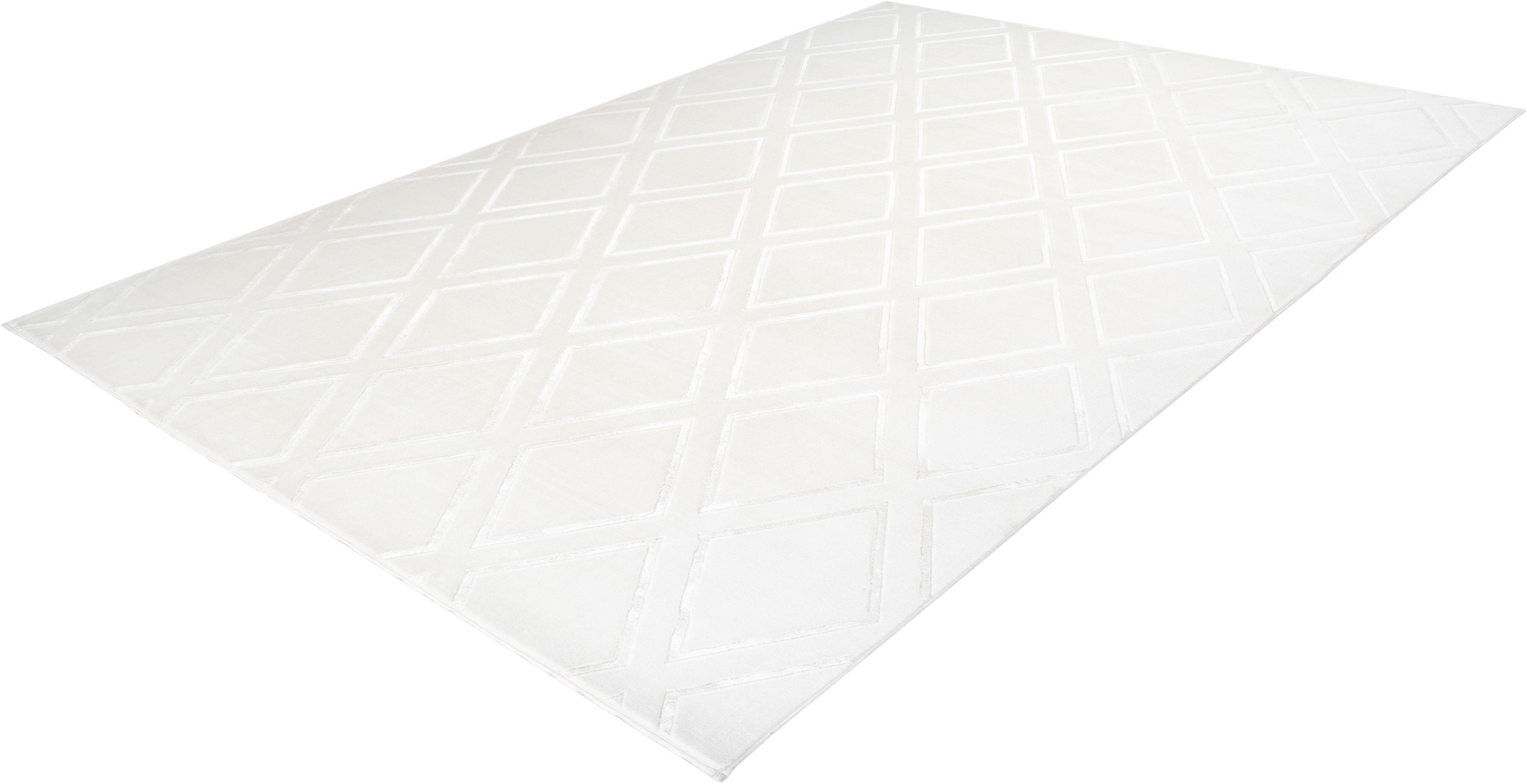 calo-deluxe Teppich »Latemar 400«, rechteckig, 7 mm Höhe, Hoch -Tief Struktur, Wohnzimmer