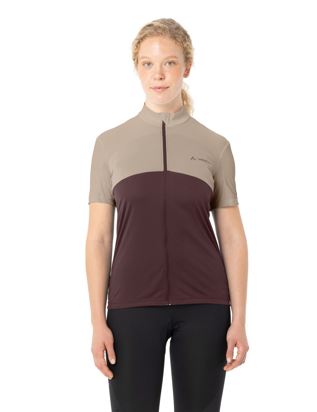 VAUDE Maillot de cyclisme »WOMEN'S MATERA FZ TRICOT« für Radsport, mit zwei Rückentaschen, mit Stehkragen, atmungsaktiv