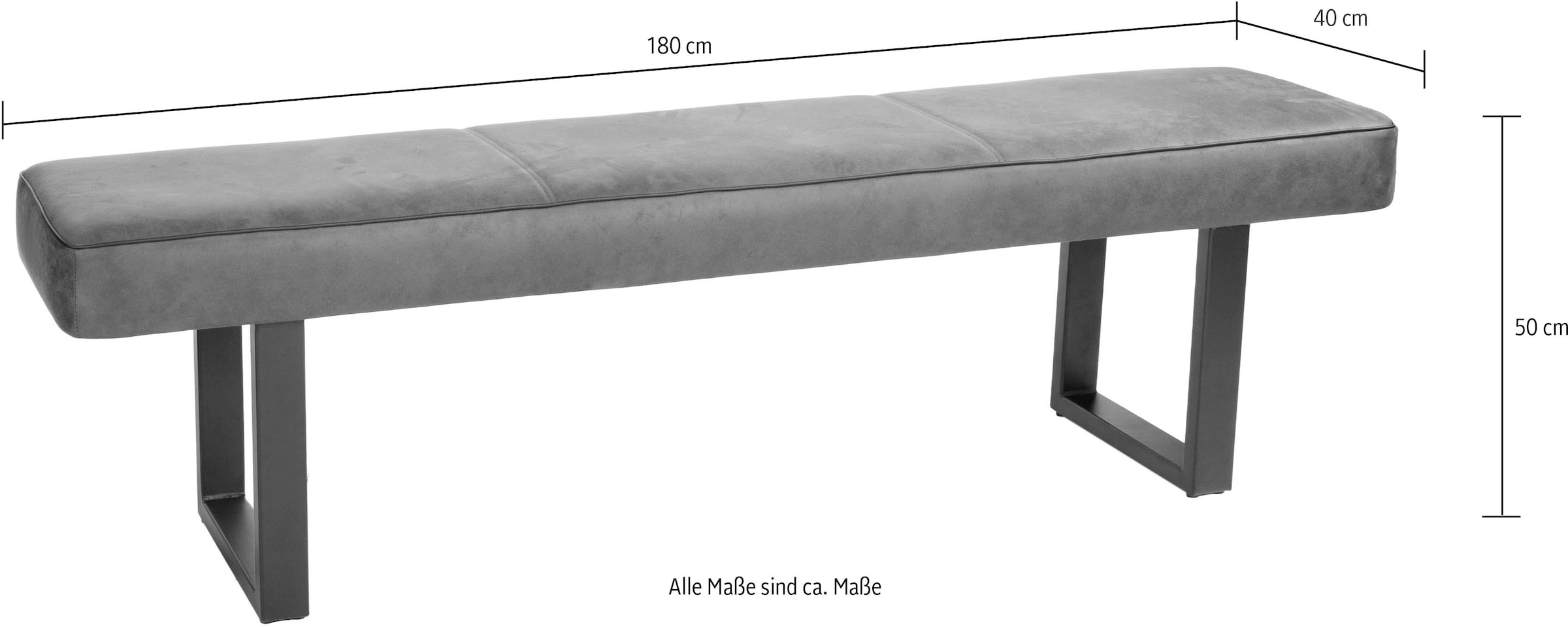 Duo Collection Sitzbank »Tara Bank« Hochwertiger Mikrofaserbezug, mit Federkern, bis 260 kg belastbar