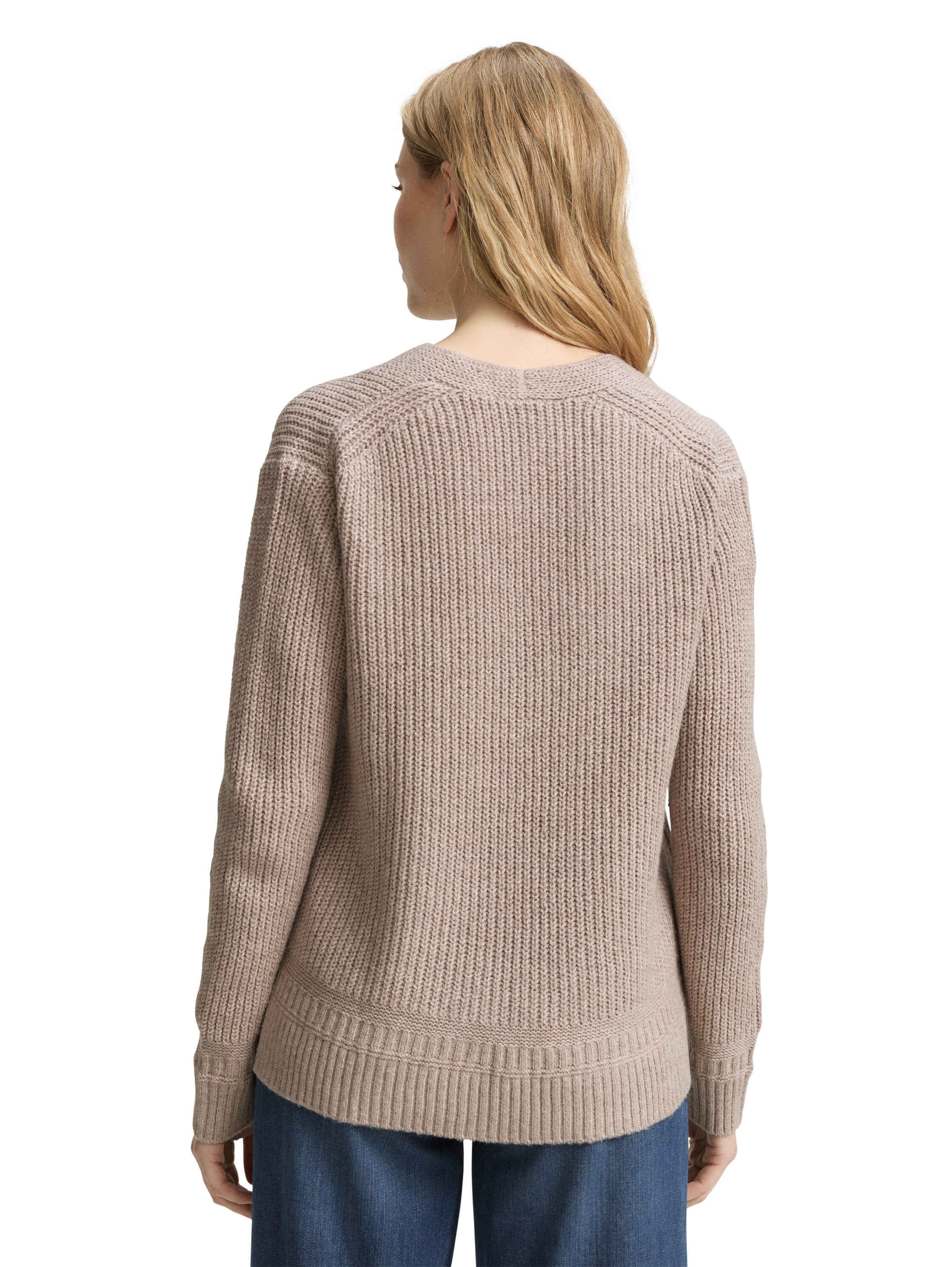 TOM TAILOR Strickpullover, mit Rippstruktur